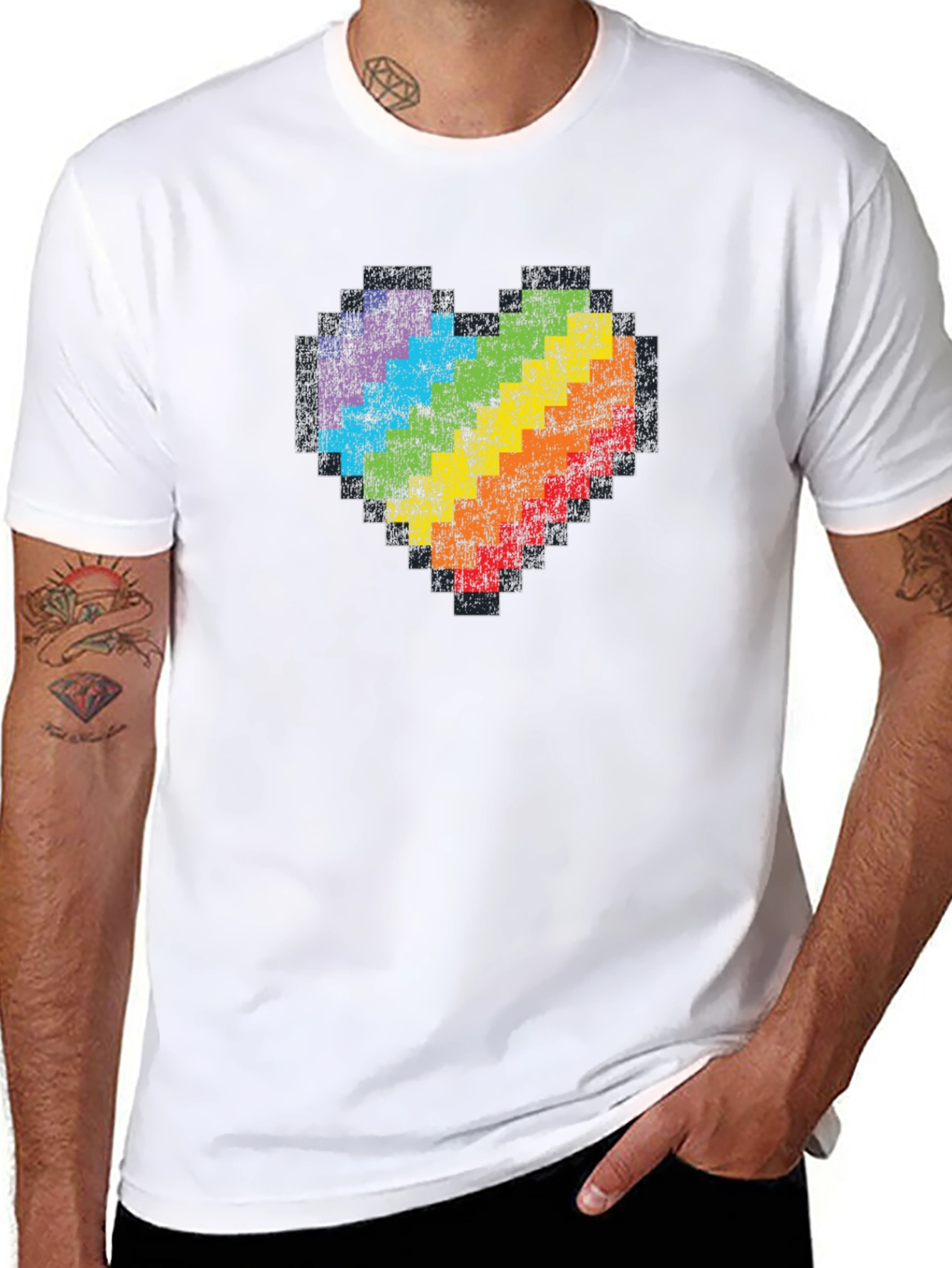 Pixel Heart Pride T-Shirt
