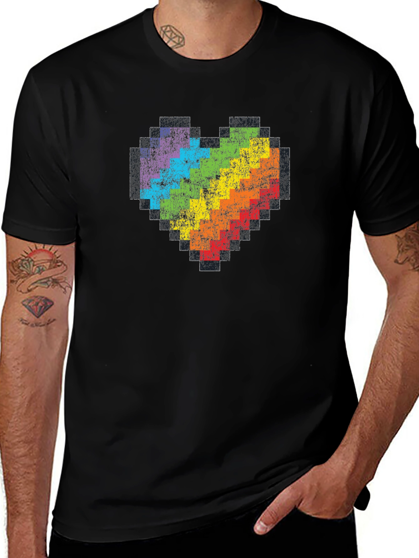 Pixel Heart Pride T-Shirt