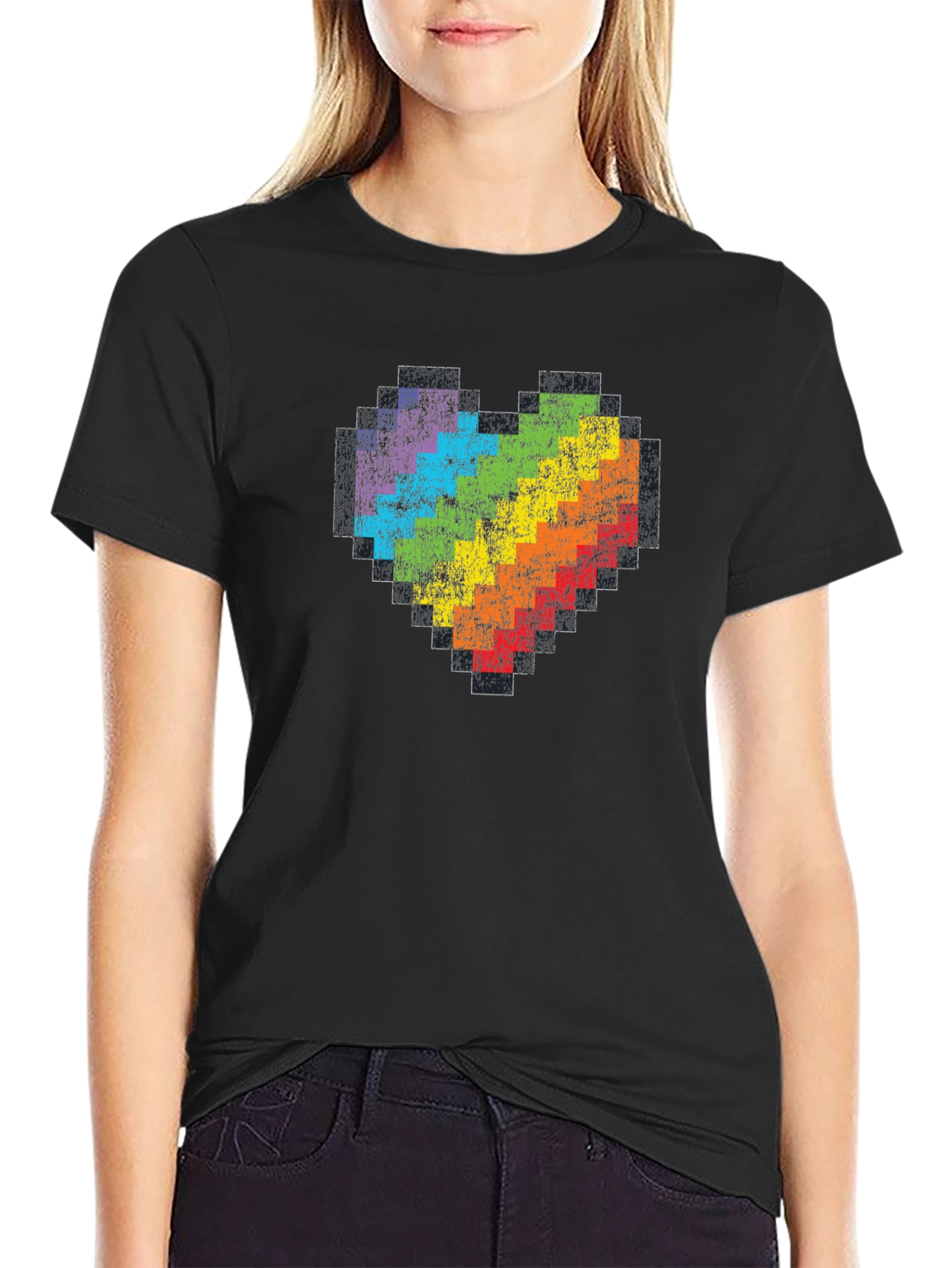 Pixel Heart Pride T-Shirt
