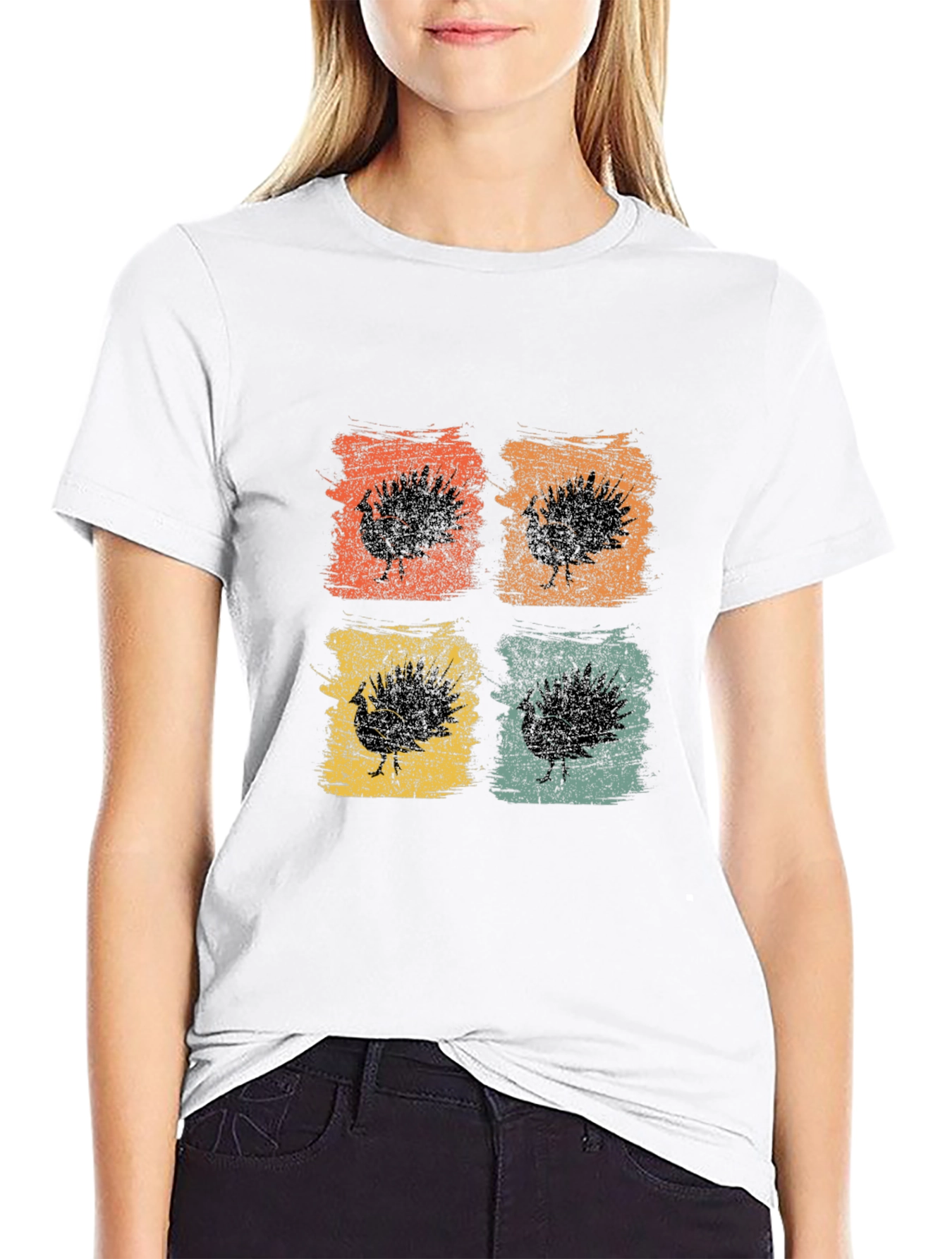Retro Turkey Graphic T-Shirt - Thanksgiving Style