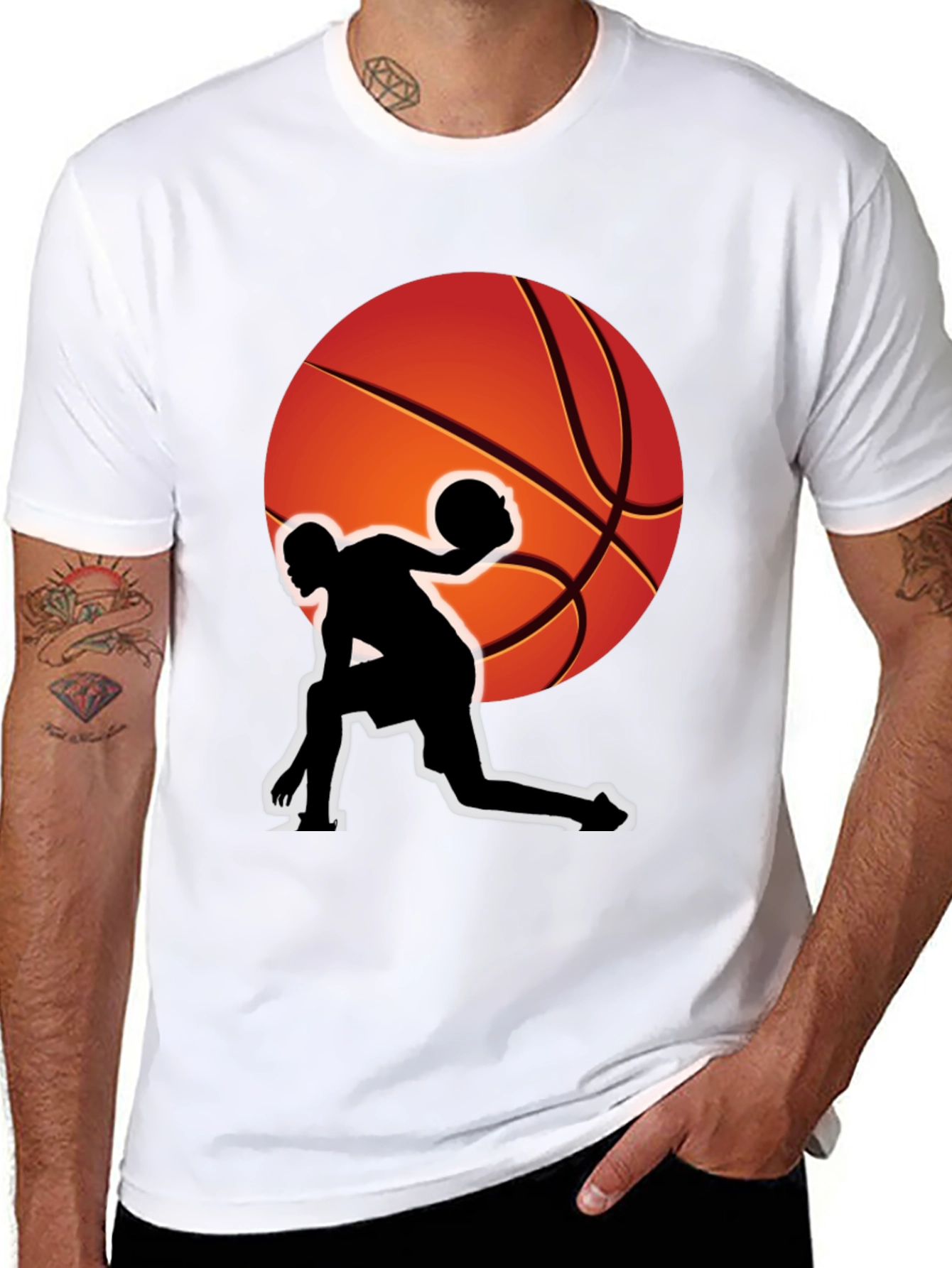 Basketball Player Graphic T-Shirt