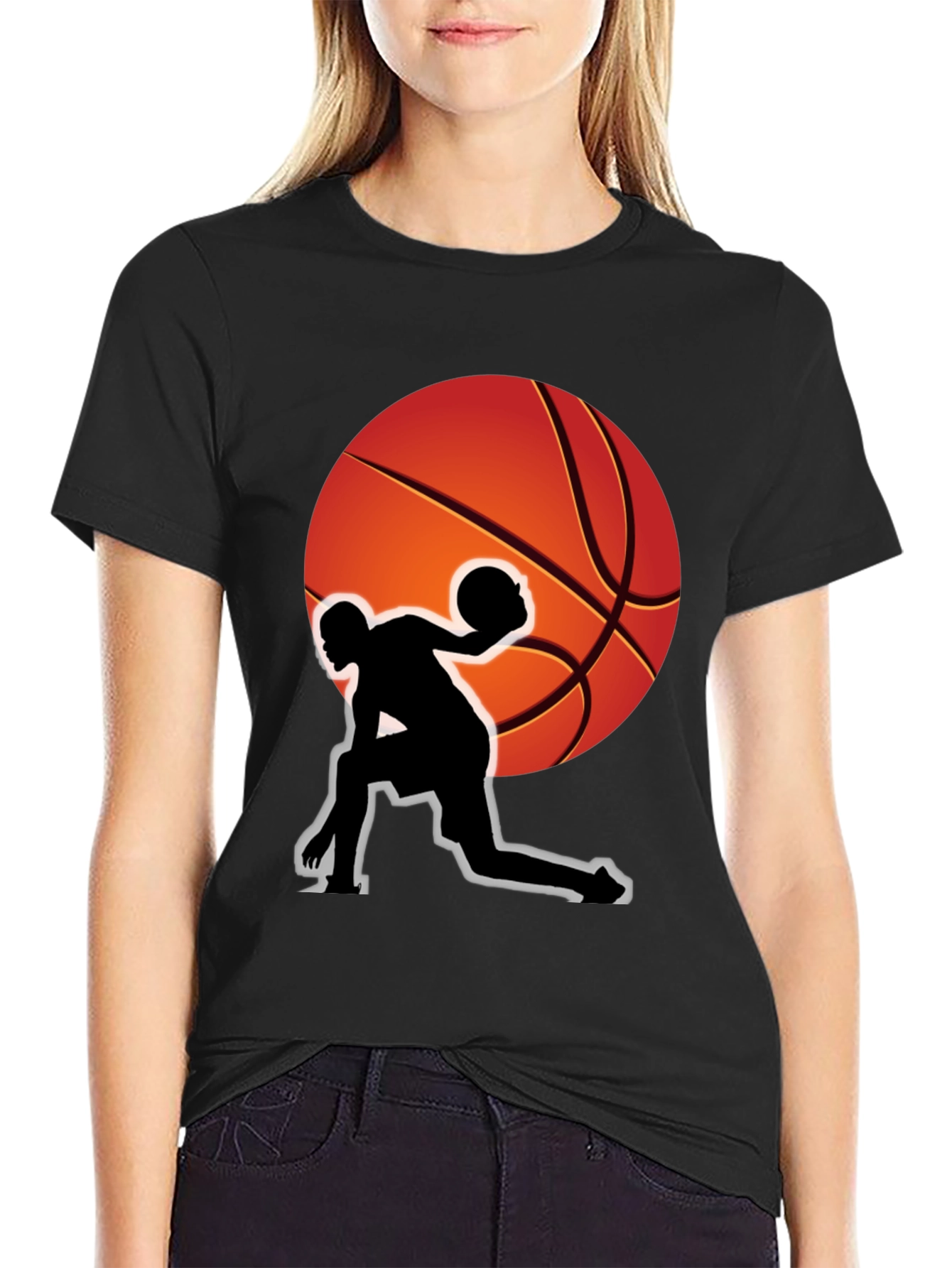 Basketball Player Graphic T-Shirt