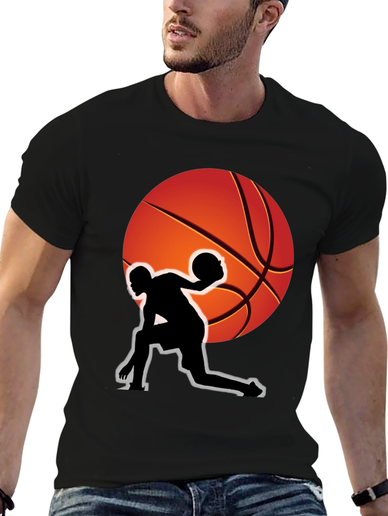 Basketball Player Graphic T-Shirt