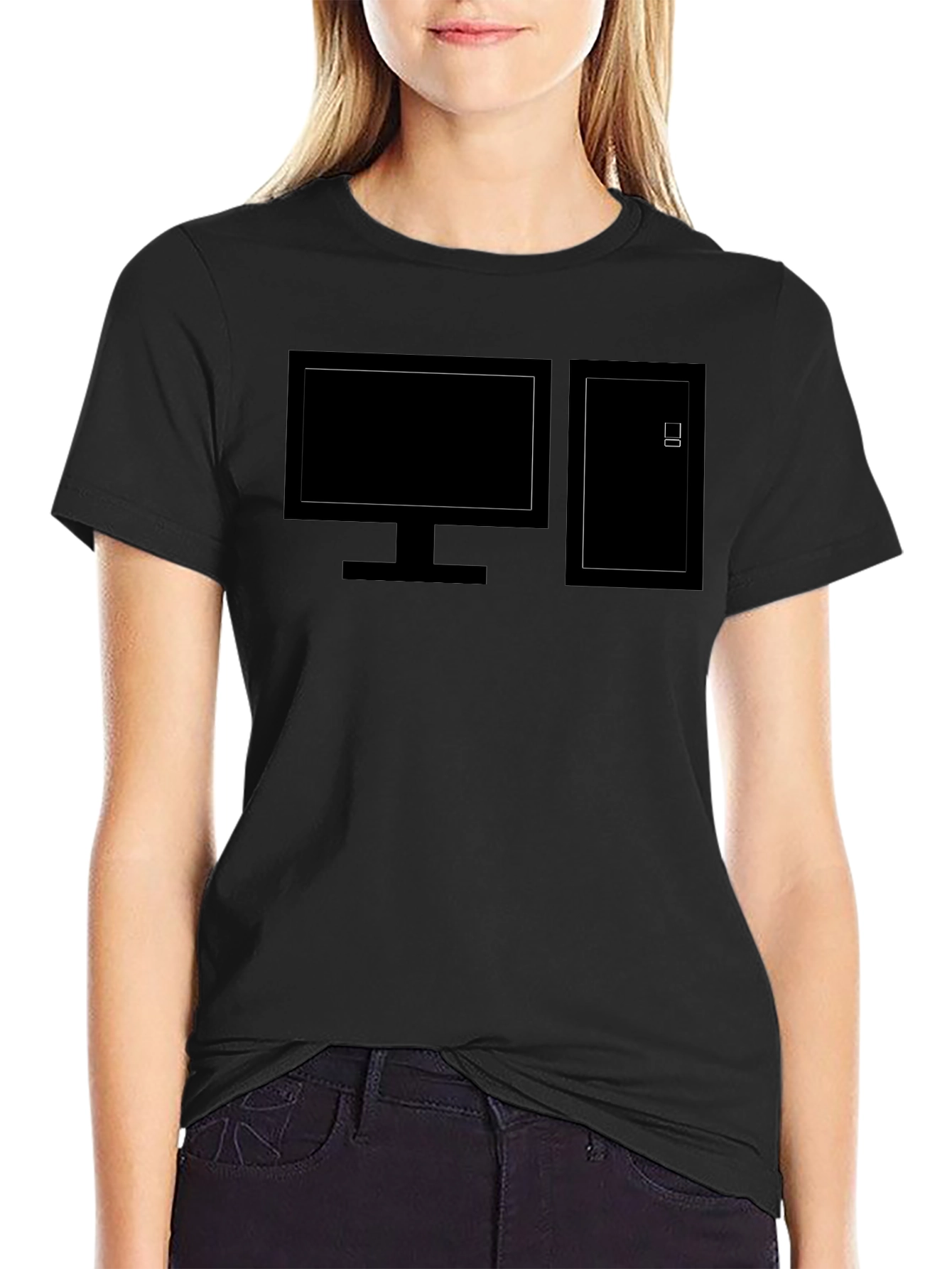 Retro PC T-Shirt - Black Computer Tee