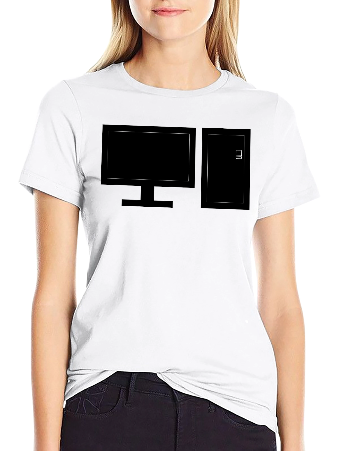 Retro PC T-Shirt - Black Computer Tee