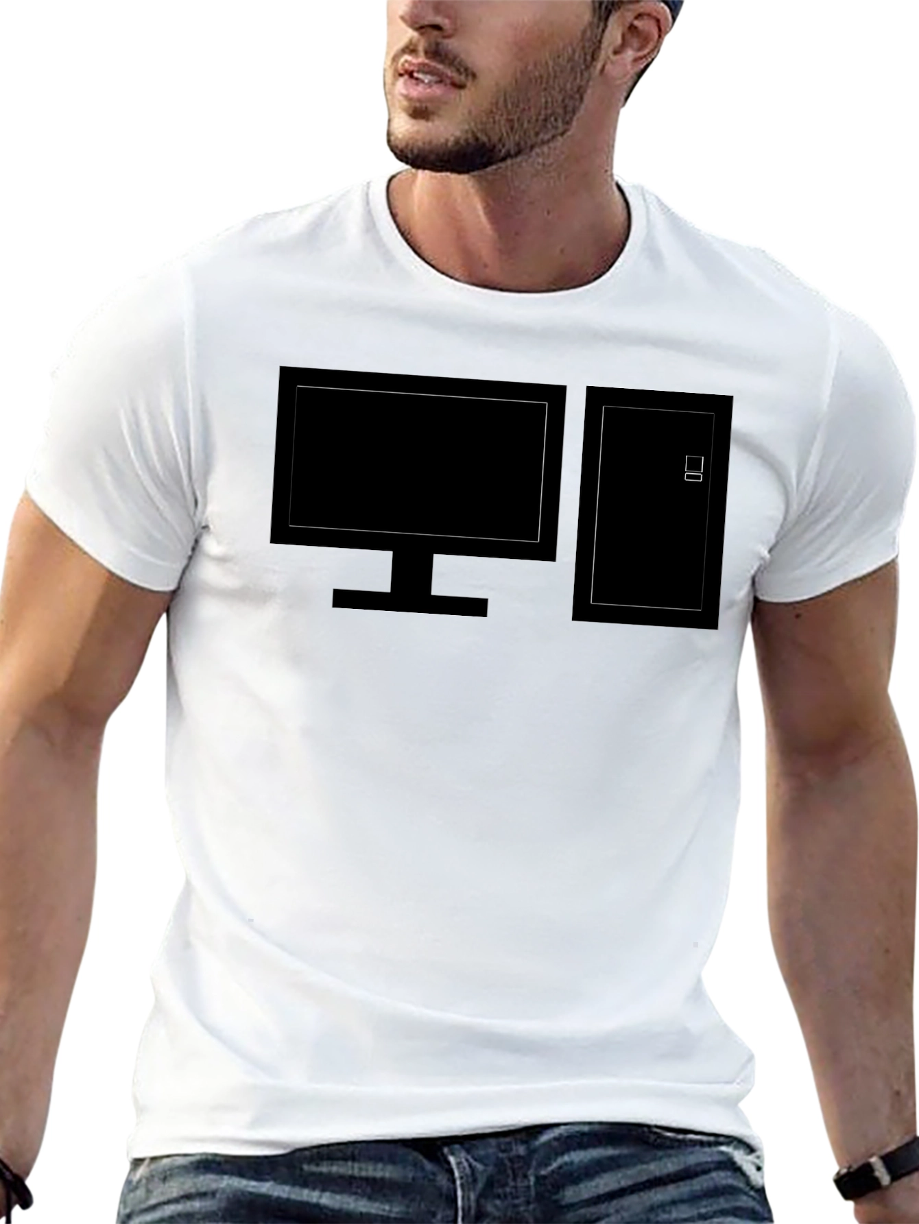 Retro PC T-Shirt - Black Computer Tee