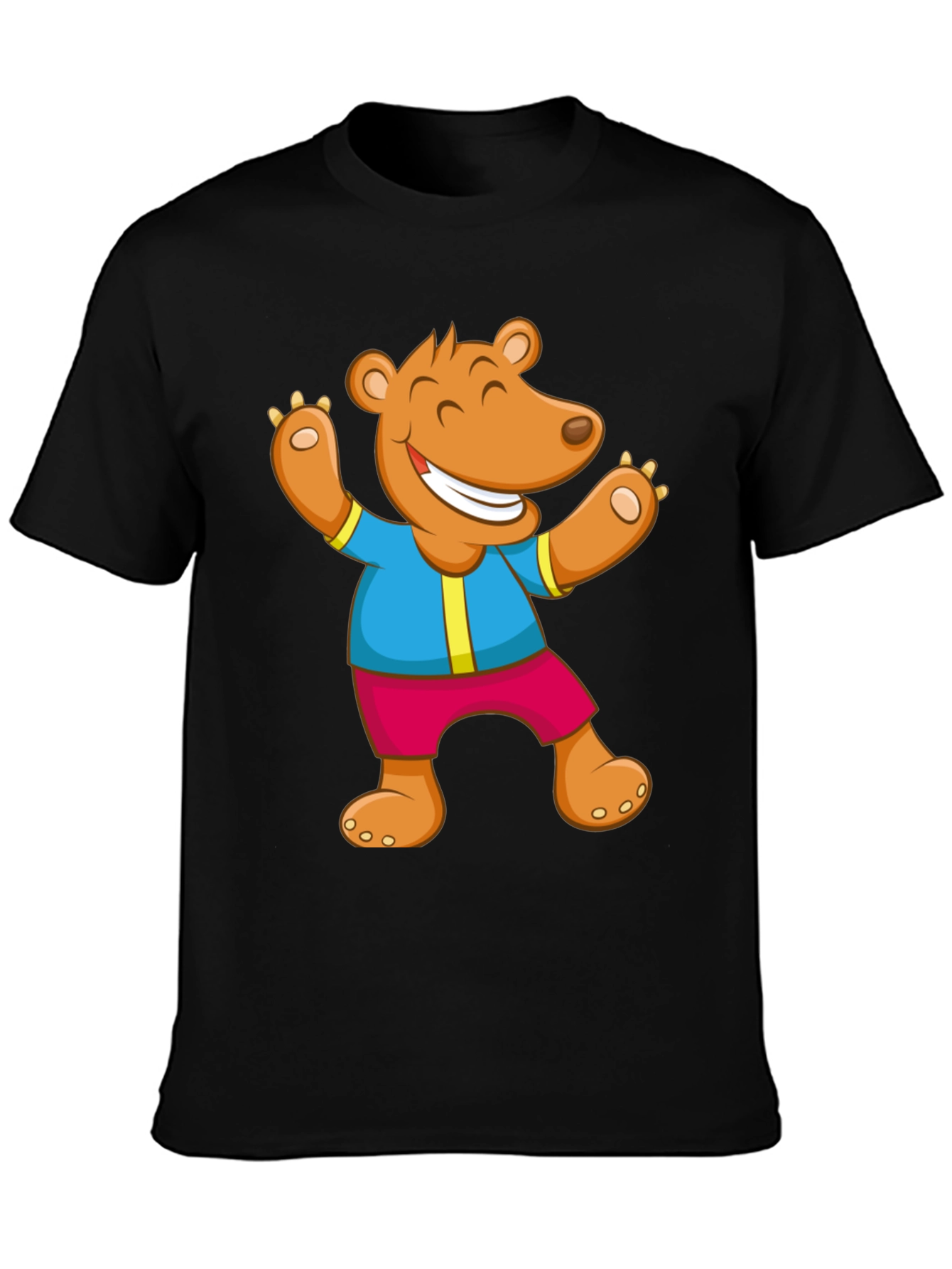 Funny Bear Graphic T-Shirt - Cartoon Design