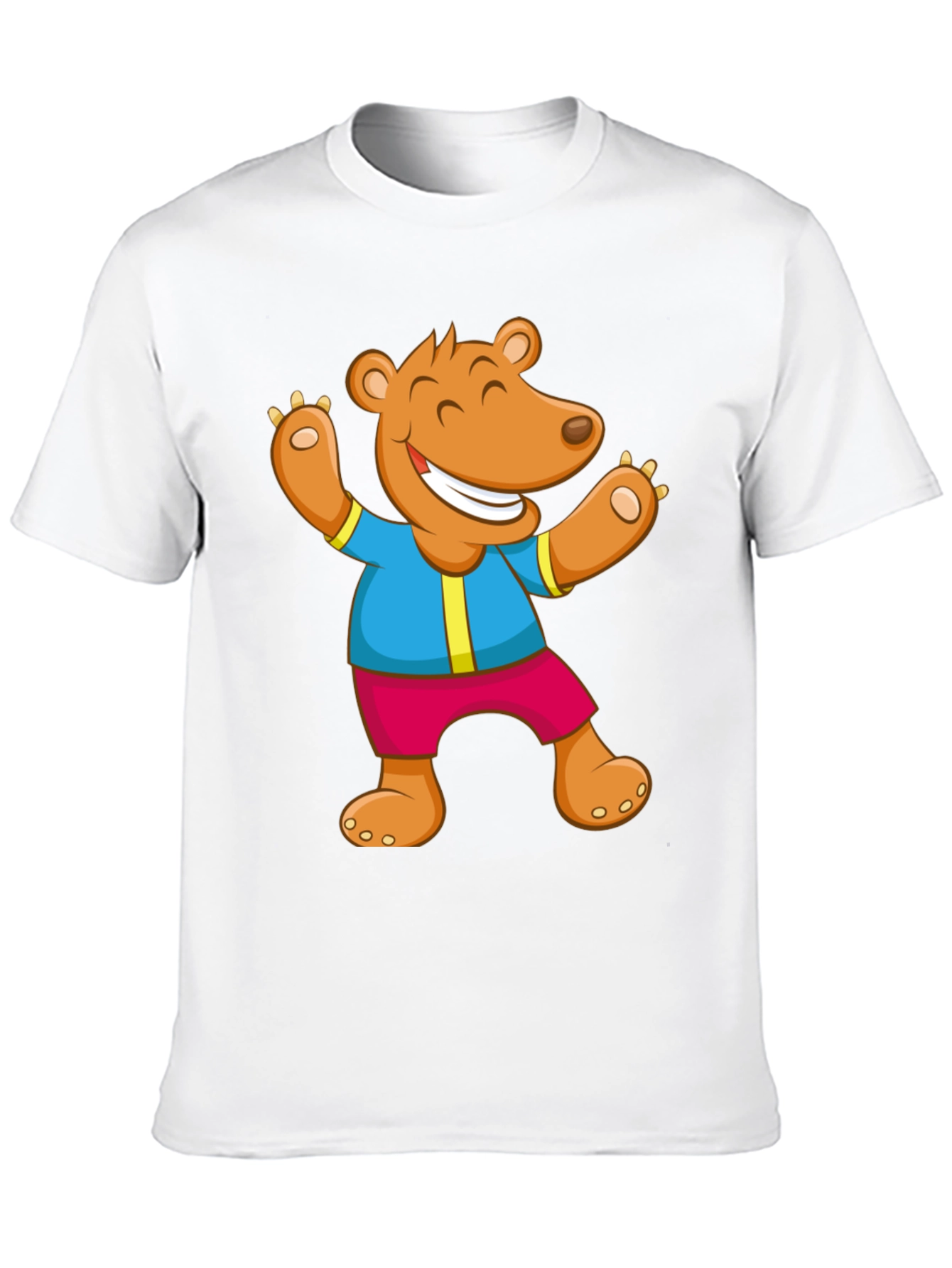 Funny Bear Graphic T-Shirt - Cartoon Design