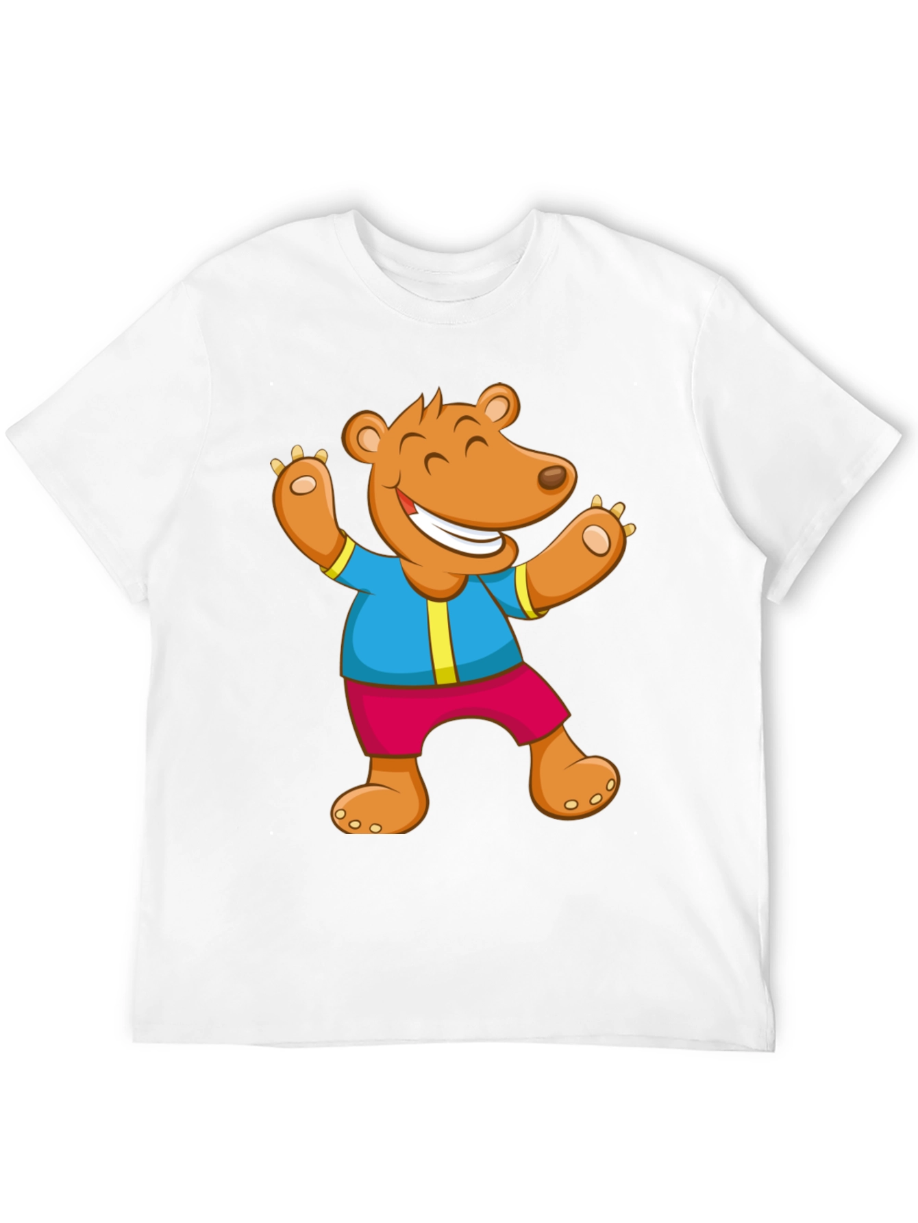 Funny Bear Graphic T-Shirt - Cartoon Design