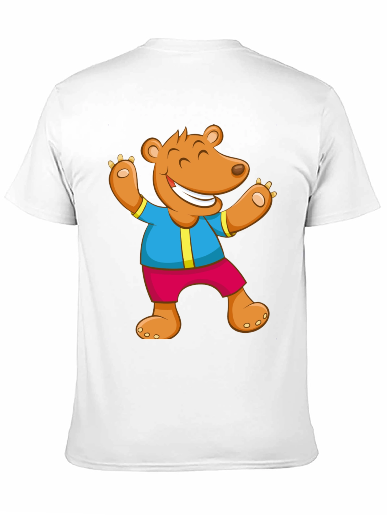Funny Bear Graphic T-Shirt - Cartoon Design