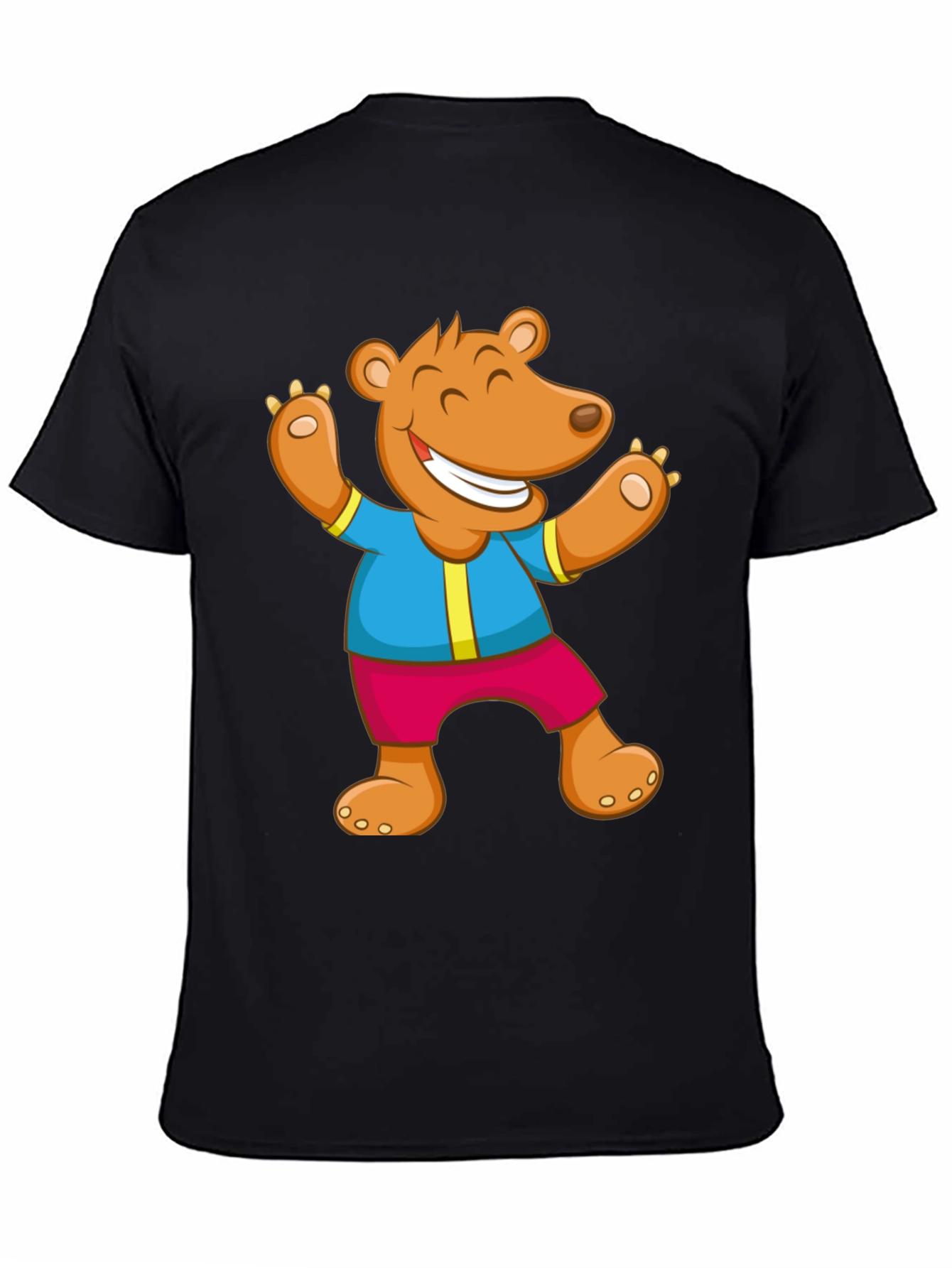 Funny Bear Graphic T-Shirt - Cartoon Design