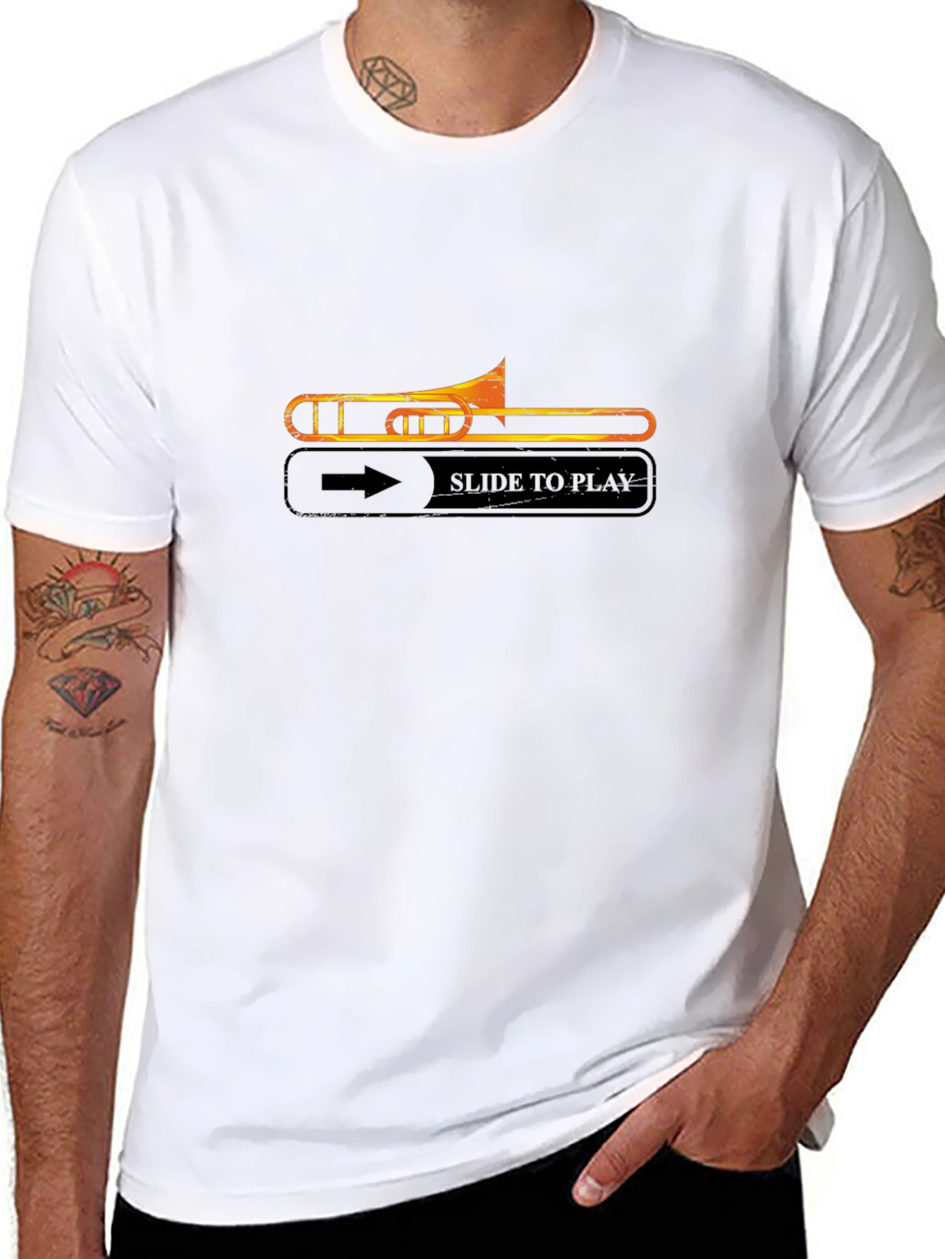 Slide to Play Trombone Graphic Tee