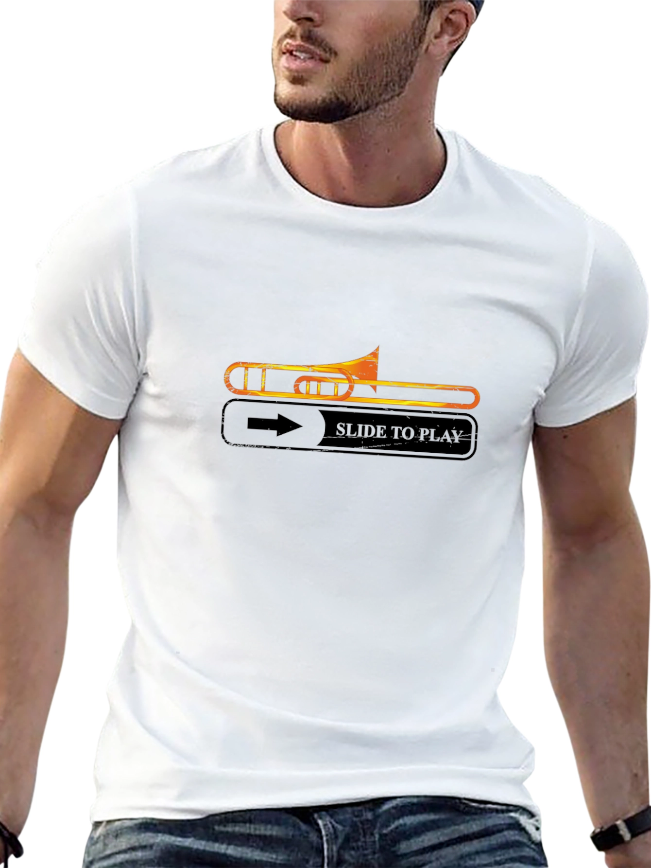 Slide to Play Trombone Graphic Tee