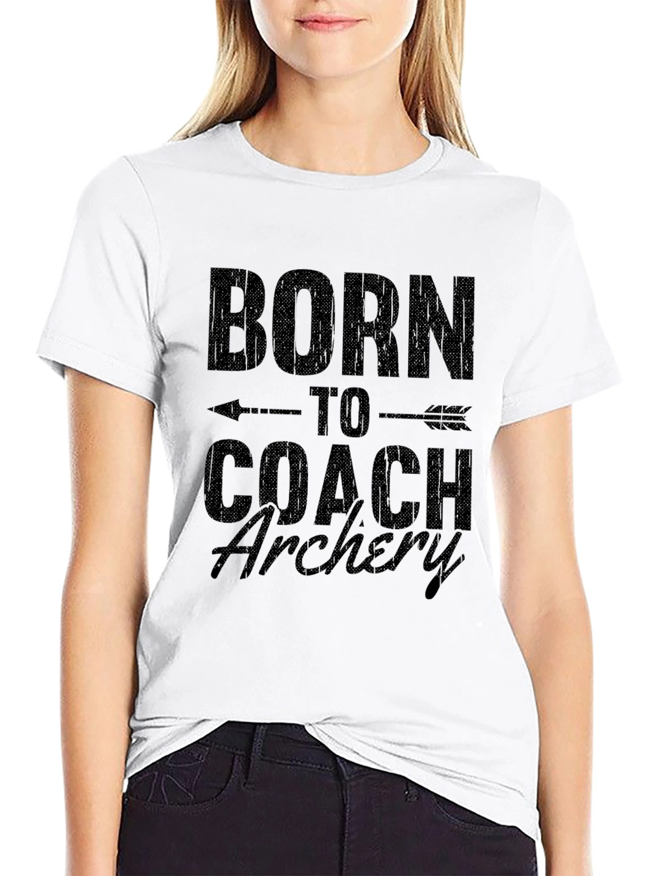 Born to Coach Archery Black T-Shirt