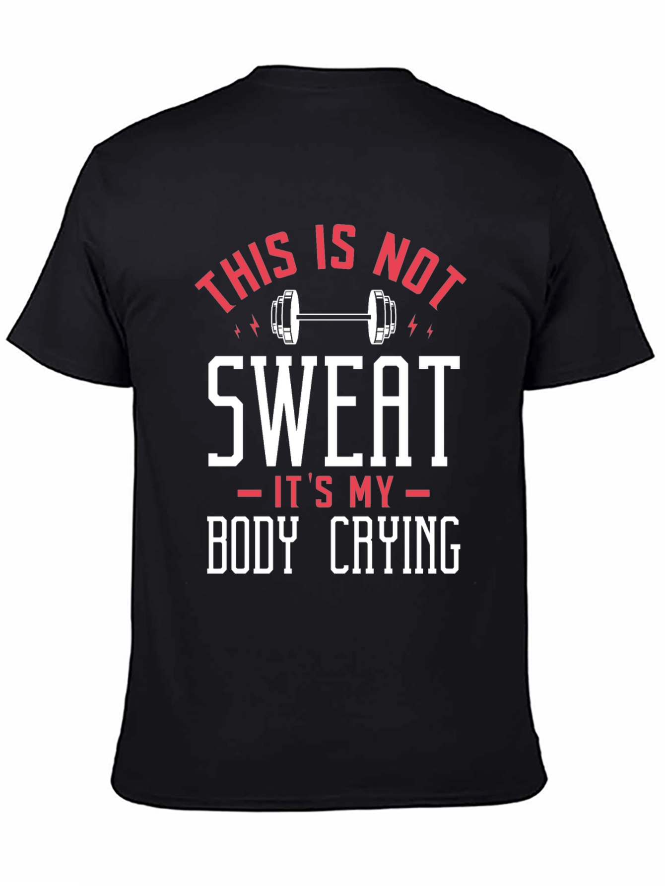 Funny Workout T-Shirt: Body Crying