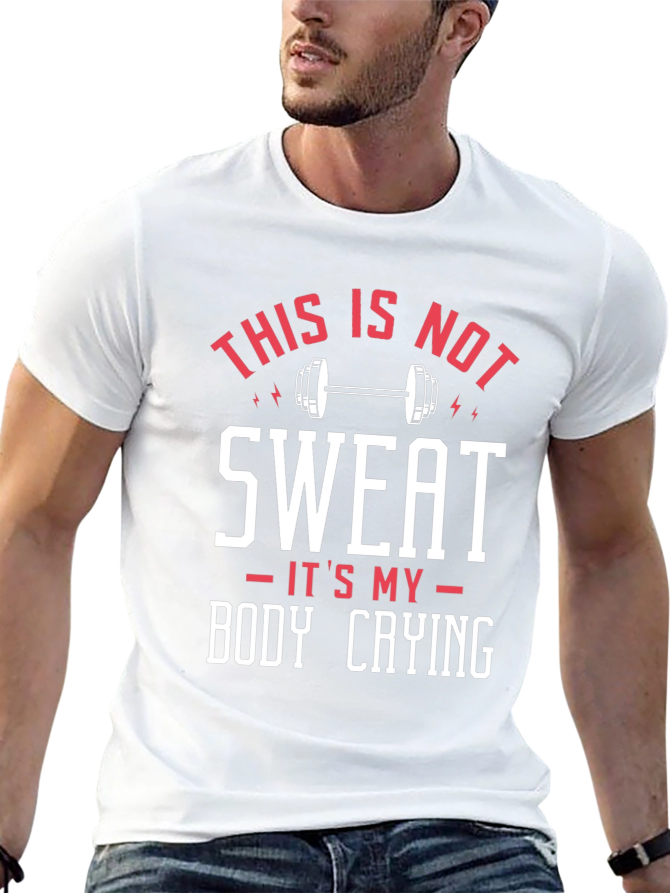 Funny Workout T-Shirt: Body Crying