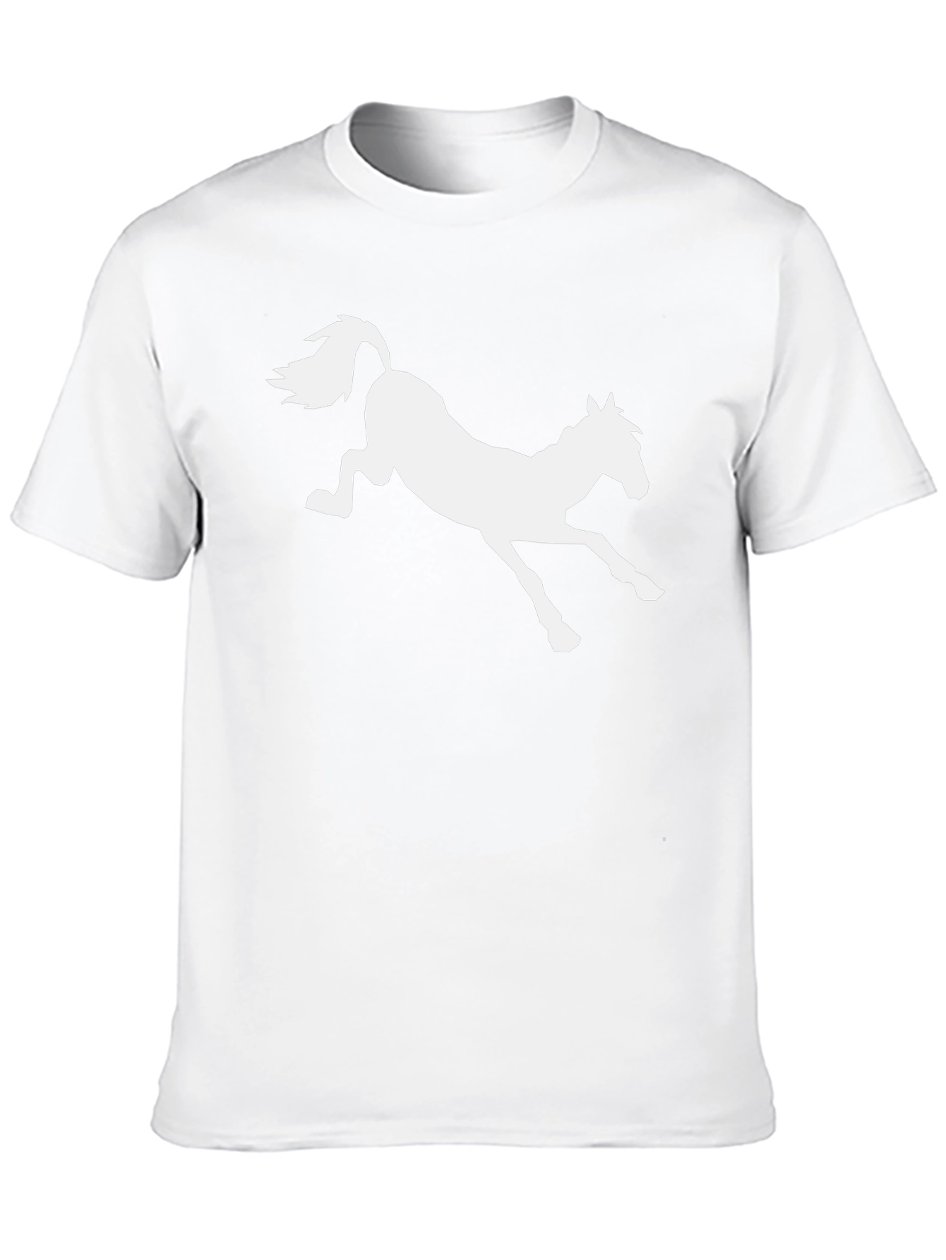 Horse Silhouette Black T-Shirt