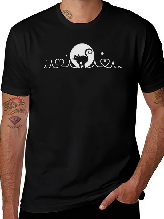 Black Cat Moon T-Shirt