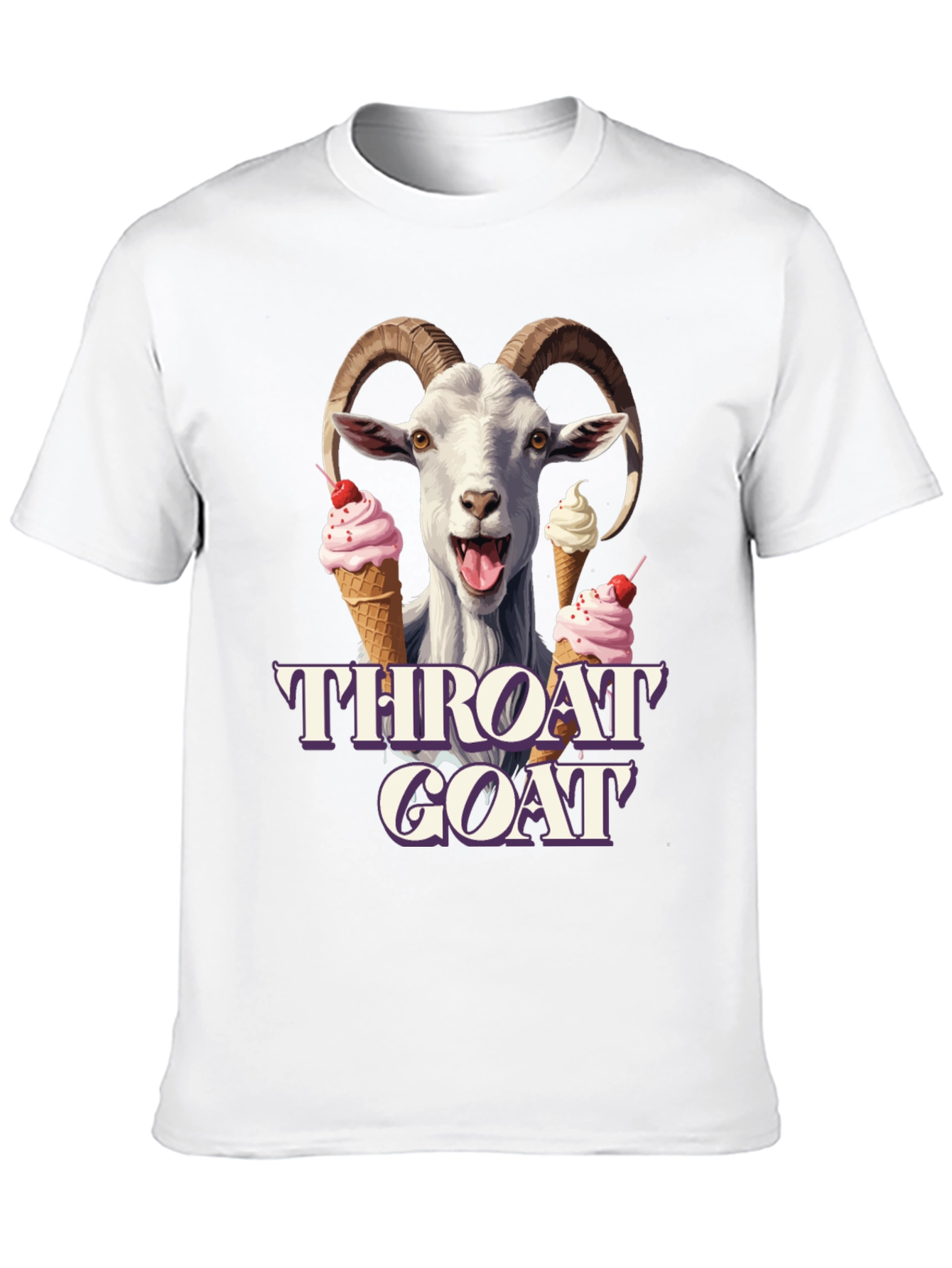 Throat Goat Ice Cream T-Shirt