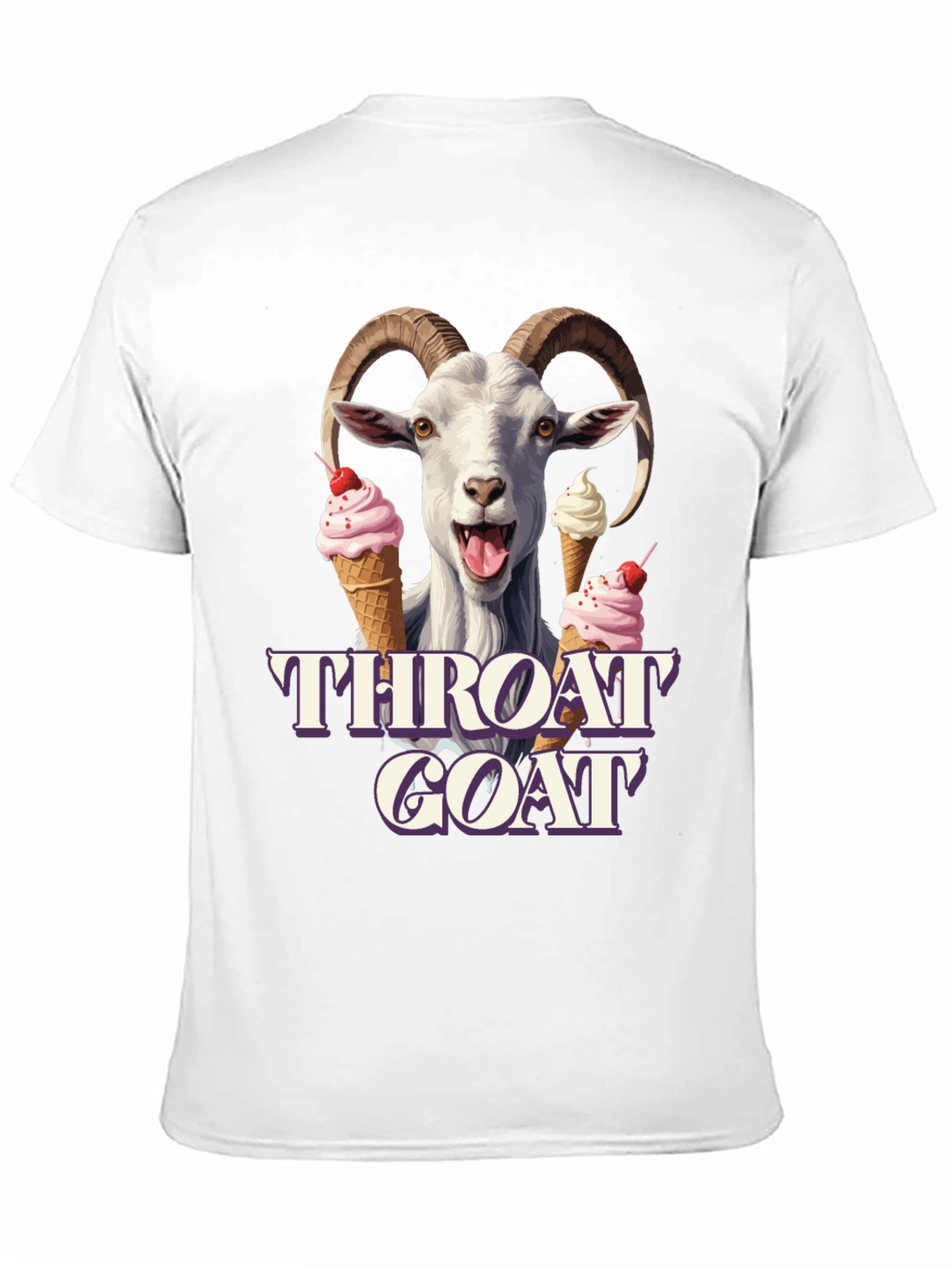 Throat Goat Ice Cream T-Shirt