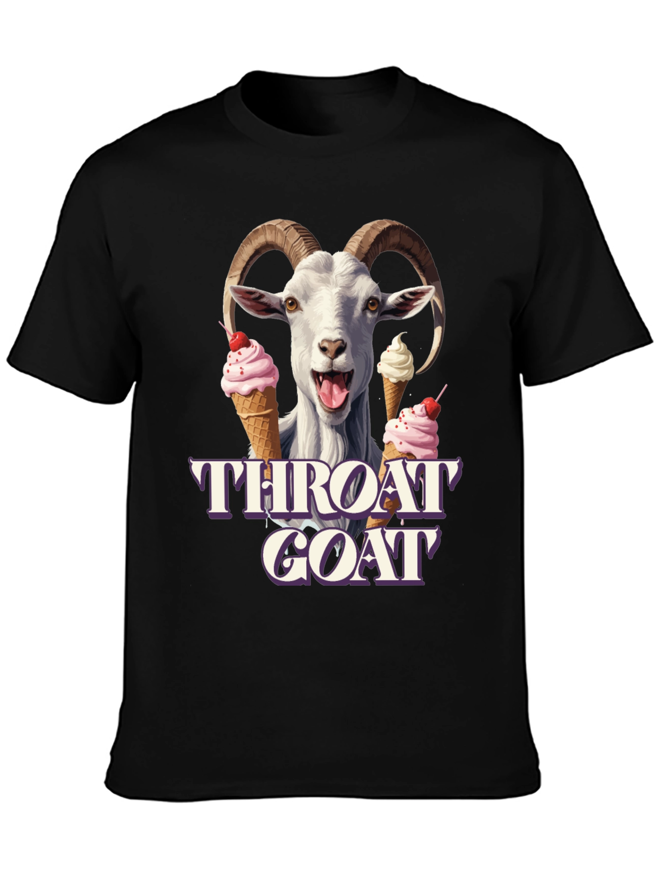 Throat Goat Ice Cream T-Shirt