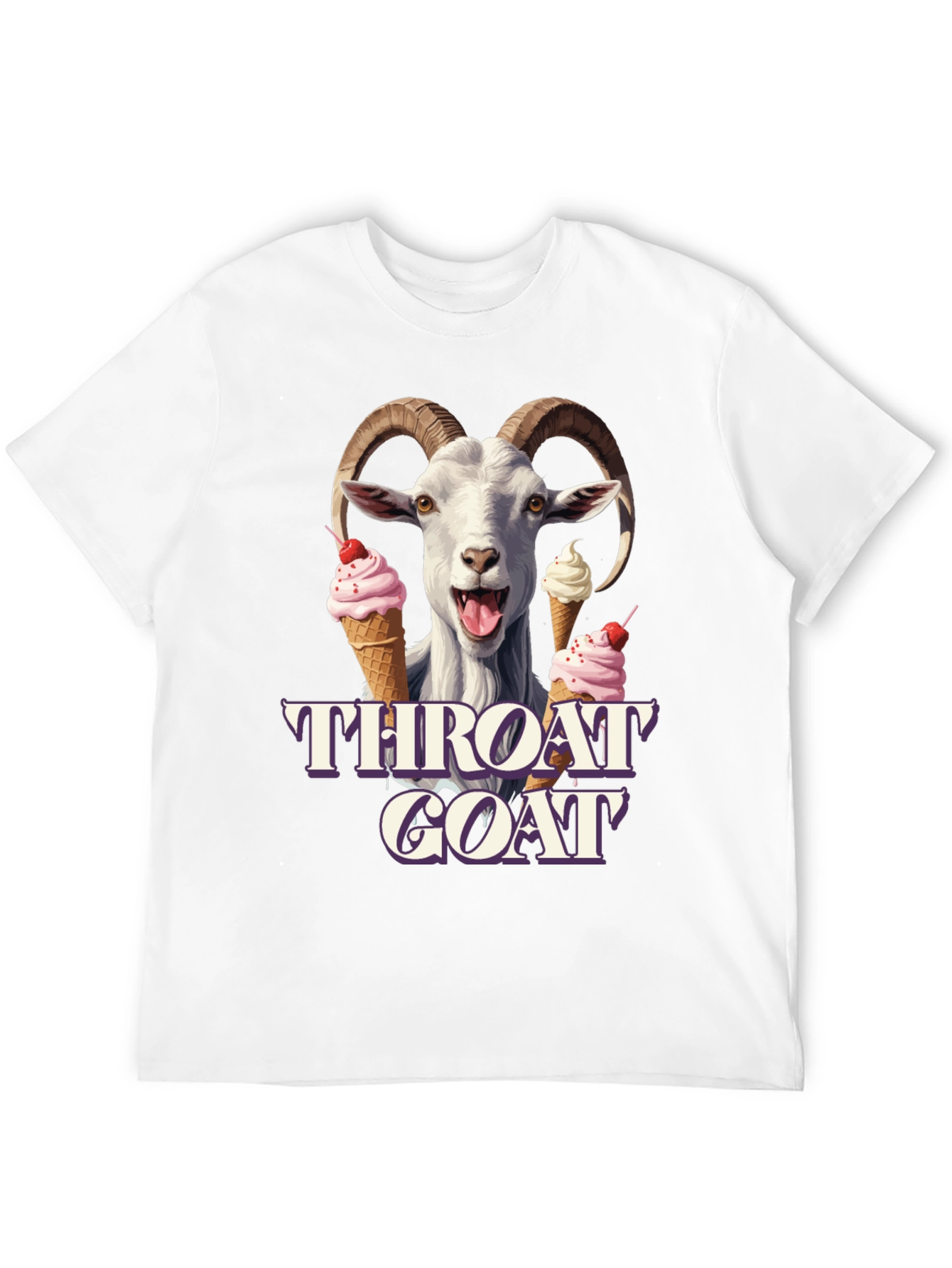 Throat Goat Ice Cream T-Shirt