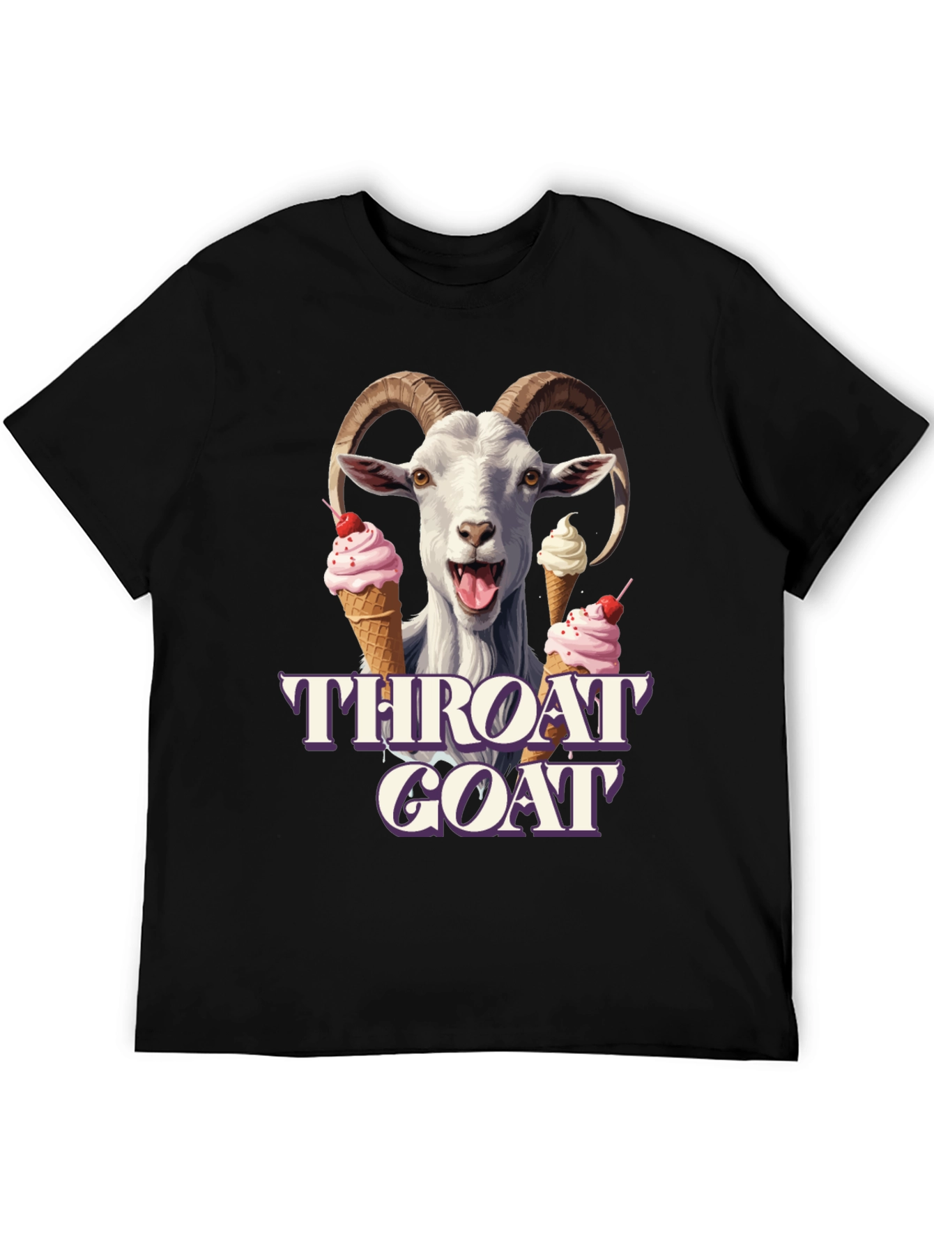 Throat Goat Ice Cream T-Shirt