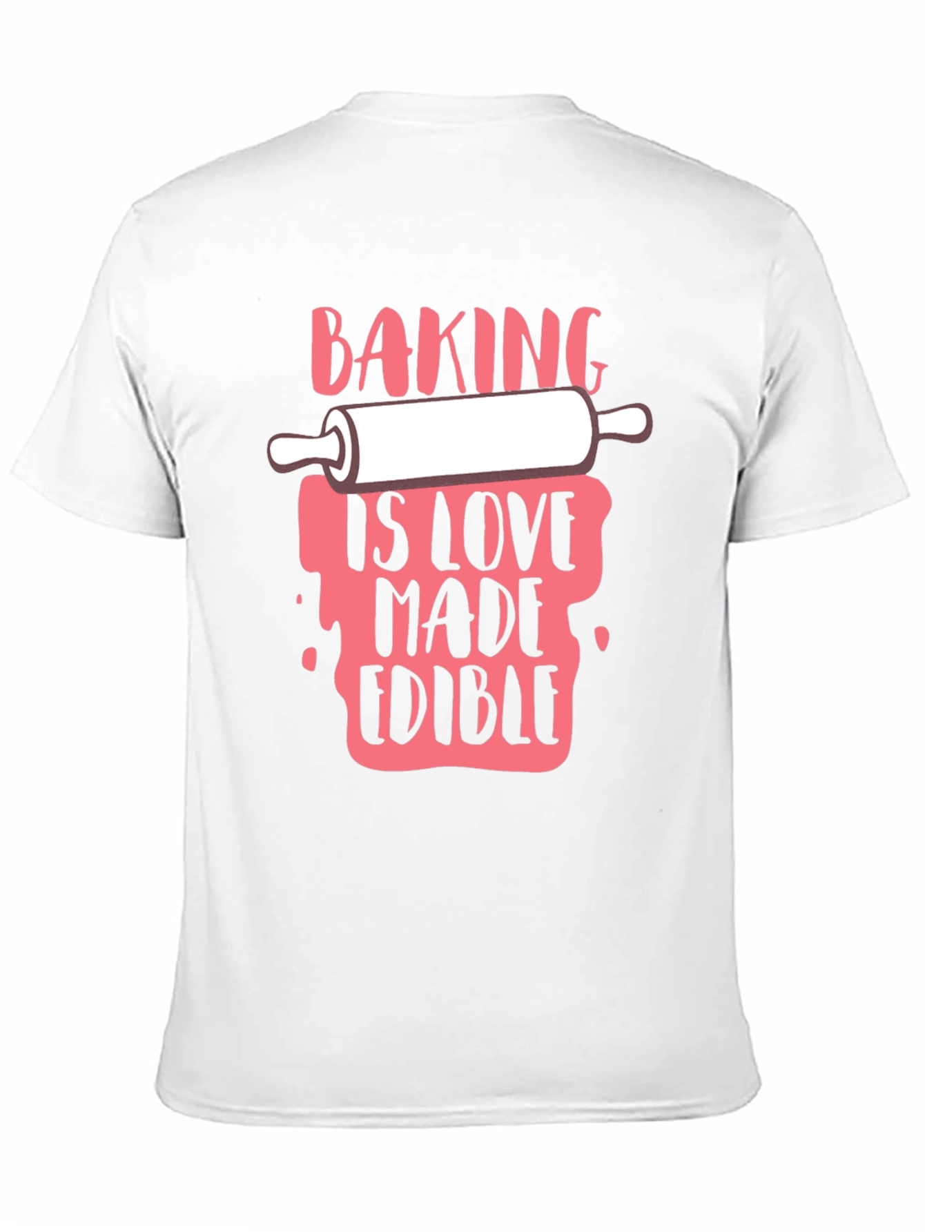 Baking Is Love Made Edible Black T-Shirt