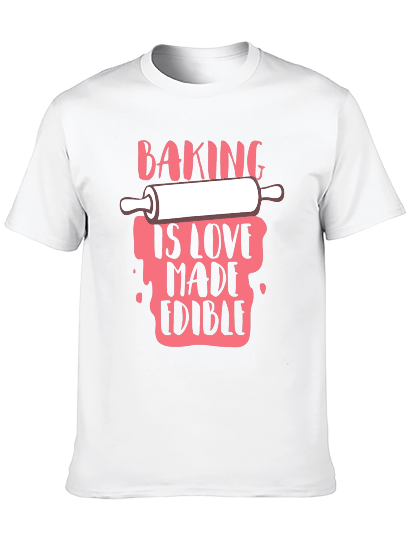 Baking Is Love Made Edible Black T-Shirt