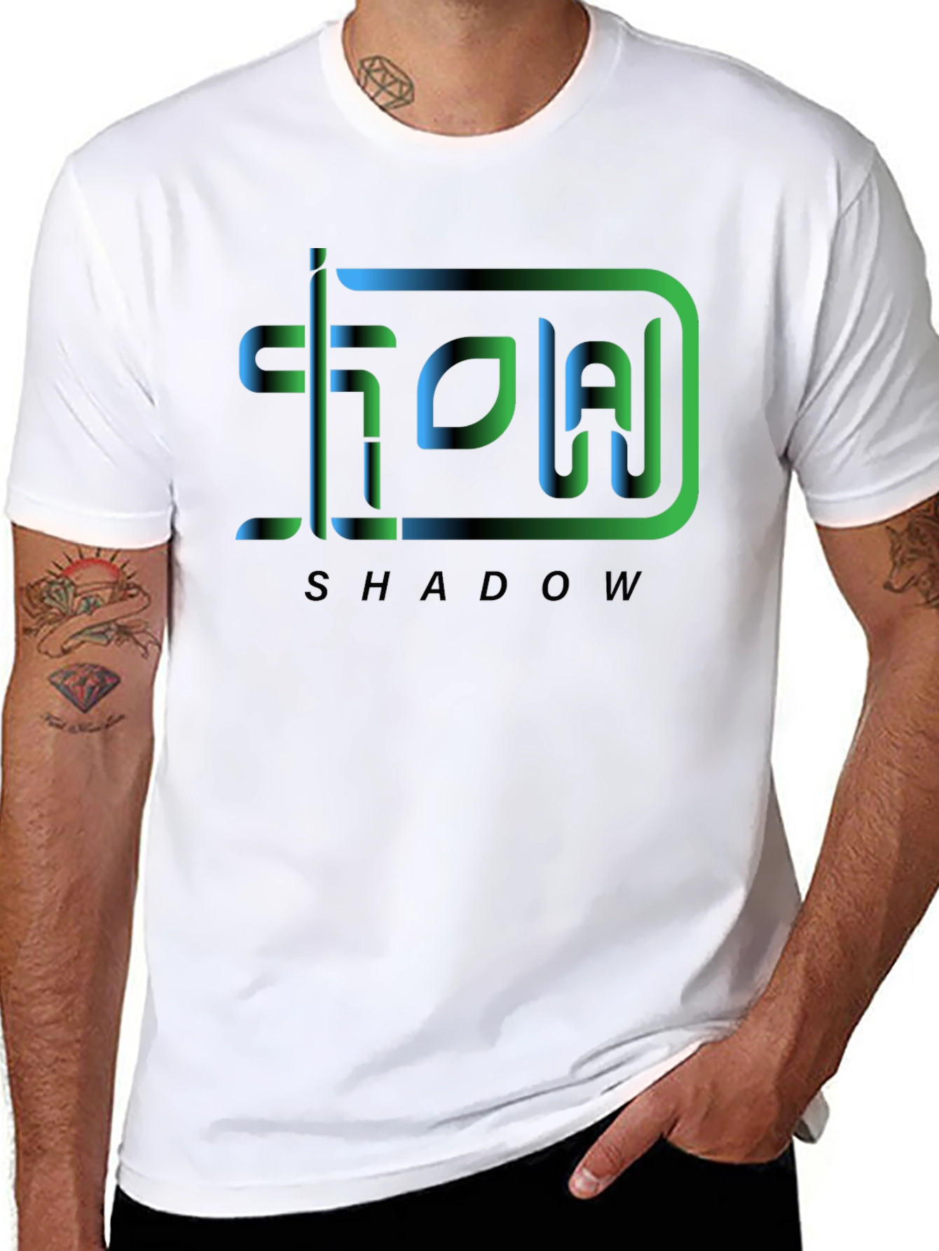 Shadow Graphic Tee - Modern Design