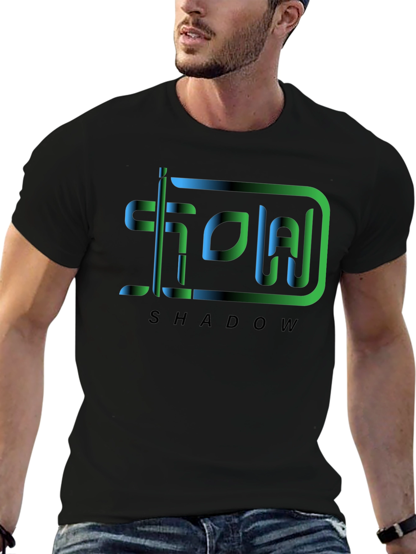 Shadow Graphic Tee - Modern Design
