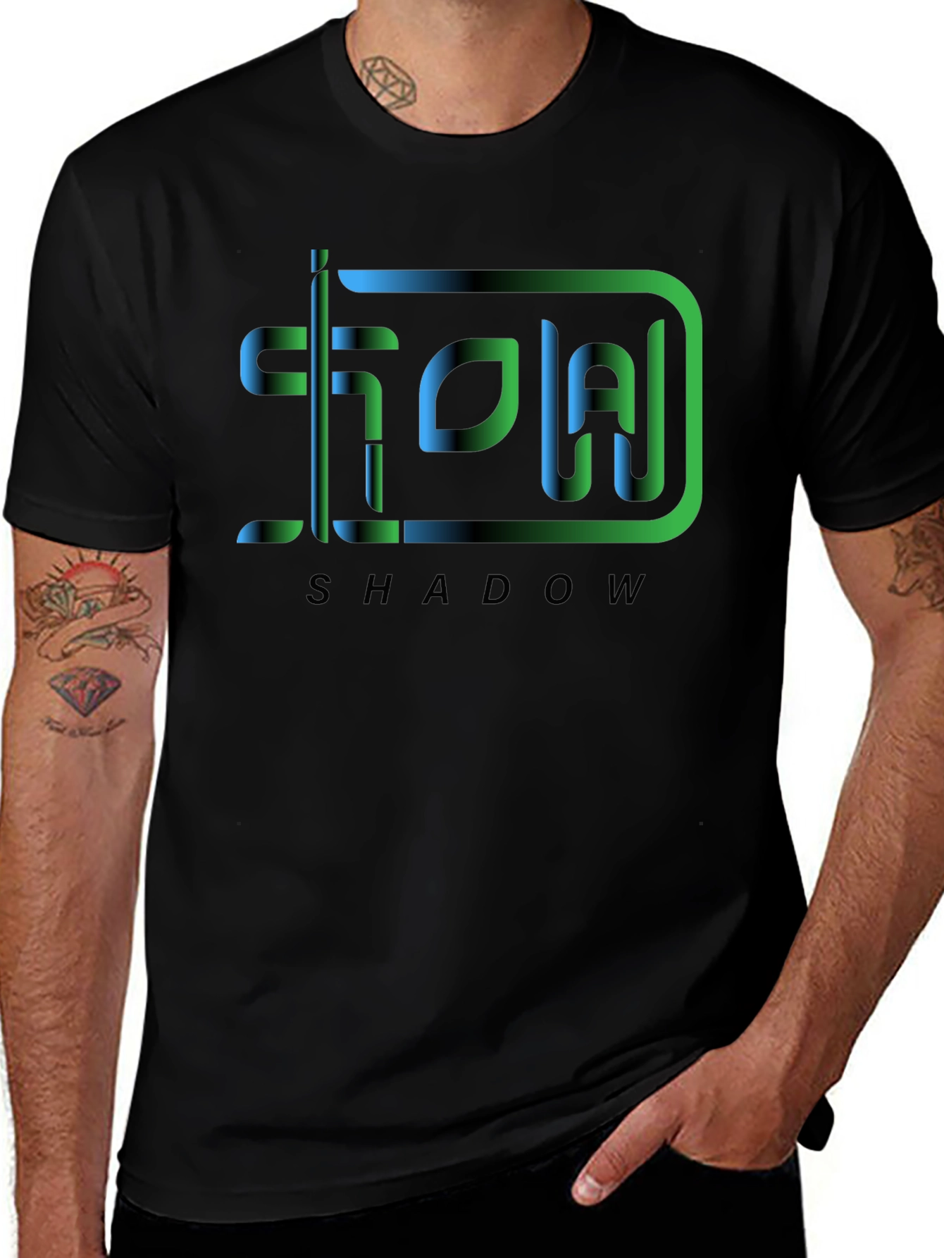 Shadow Graphic Tee - Modern Design
