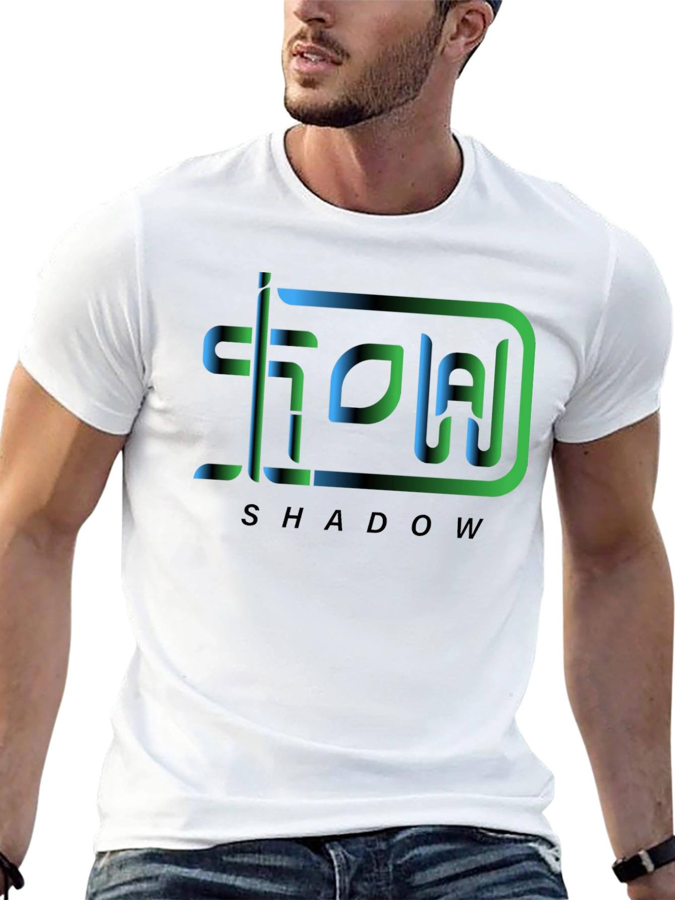 Shadow Graphic Tee - Modern Design