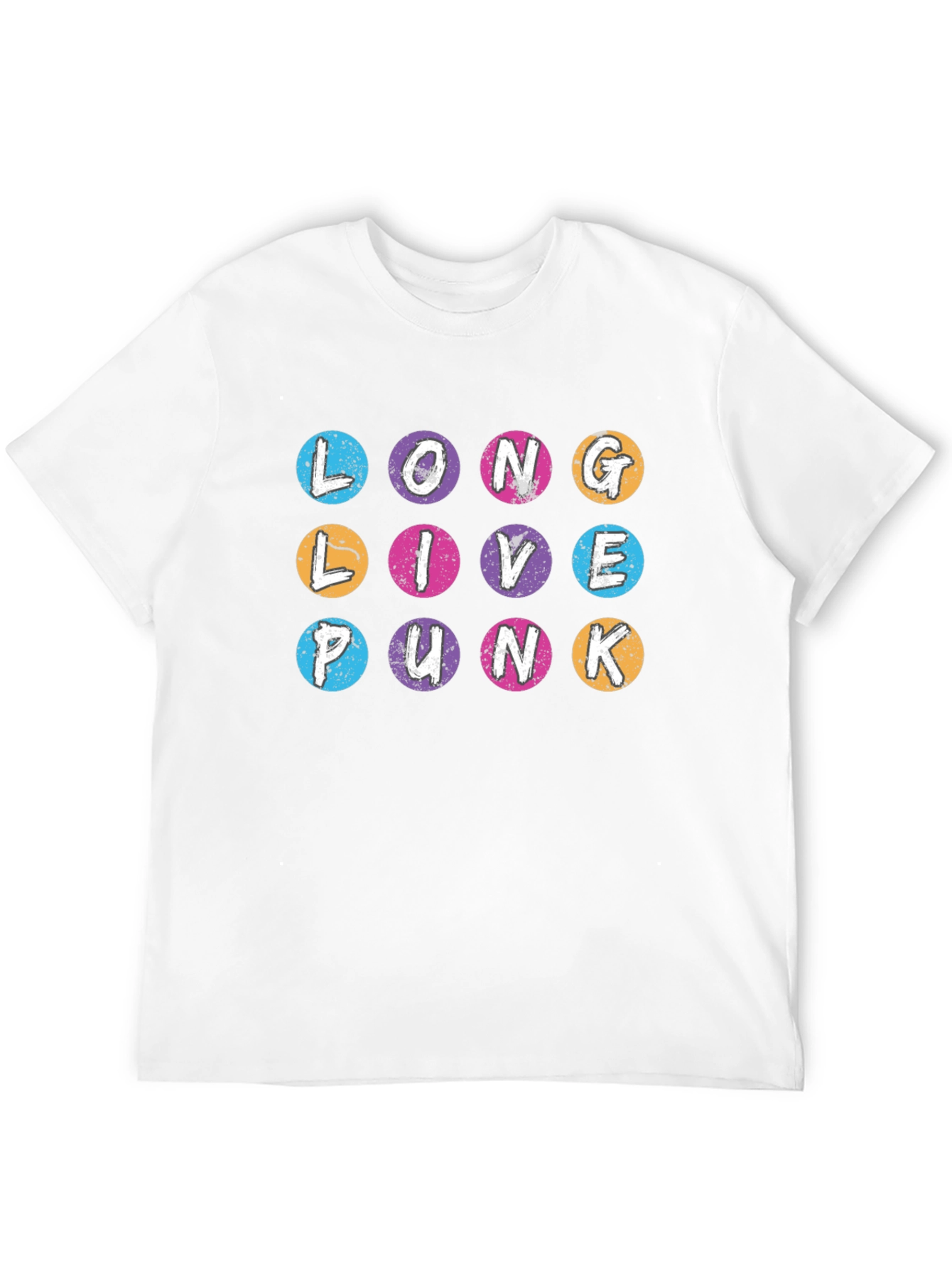Long Live Punk Graphic T-Shirt - Crew Neck Black