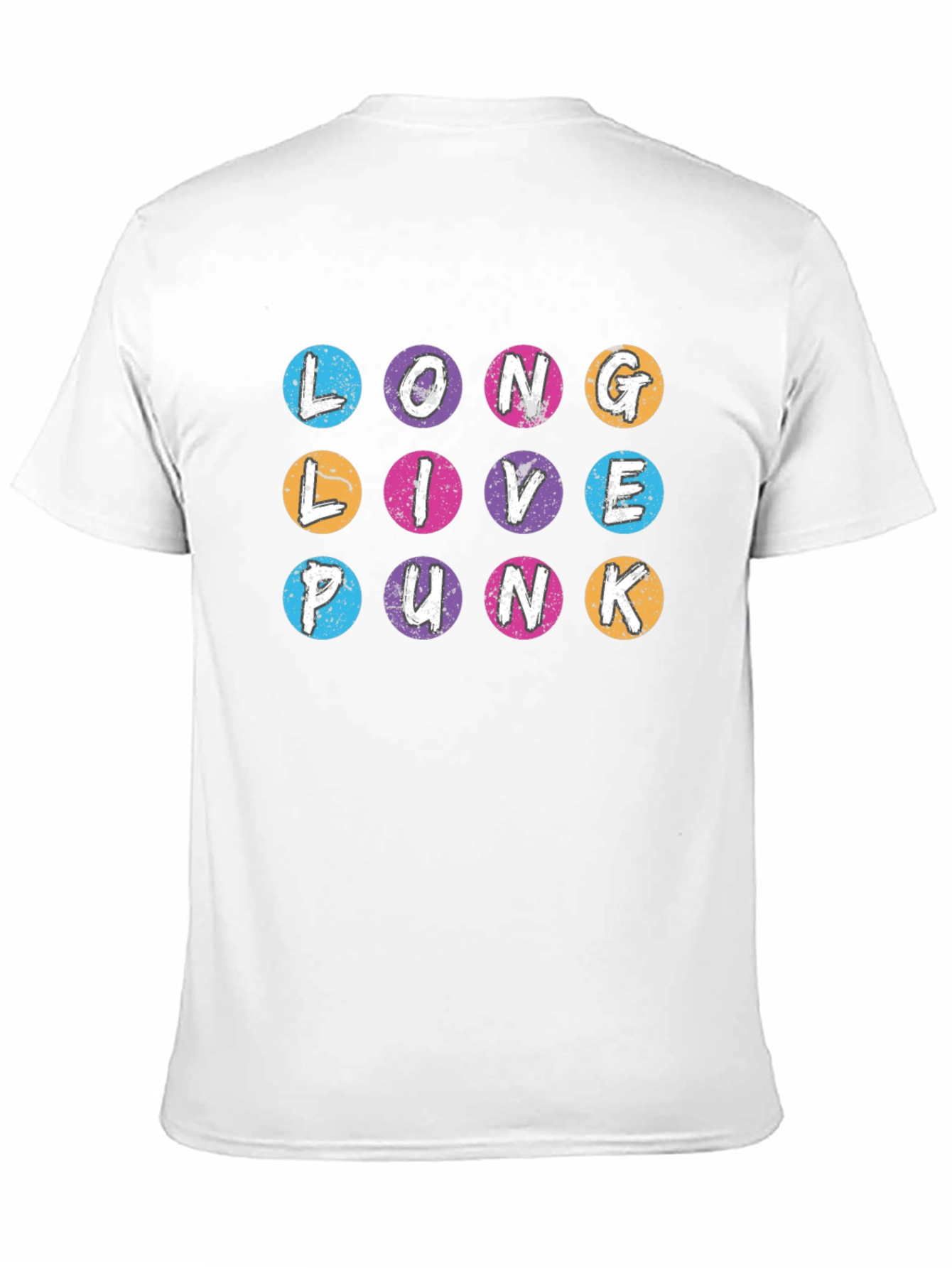 Long Live Punk Graphic T-Shirt - Crew Neck Black