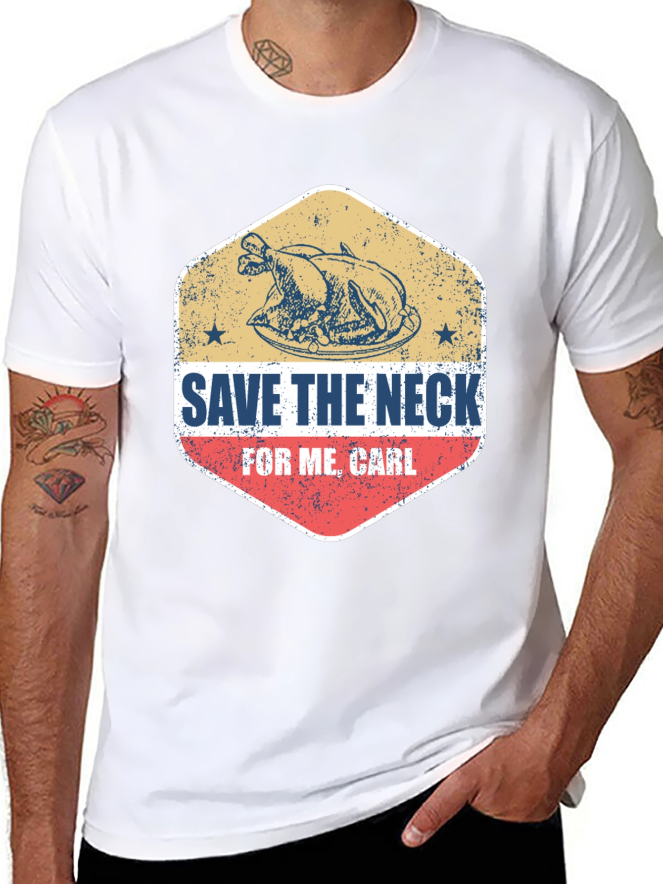 Save The Neck For Me Carl Thanksgiving T-Shirt