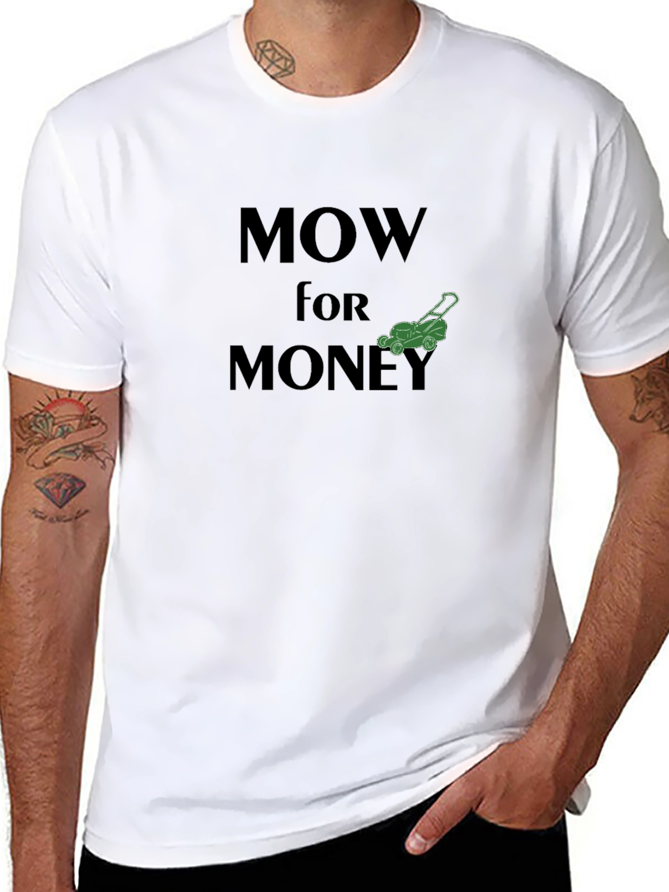 Mow for Money Graphic Tee - Landscaping T-Shirt
