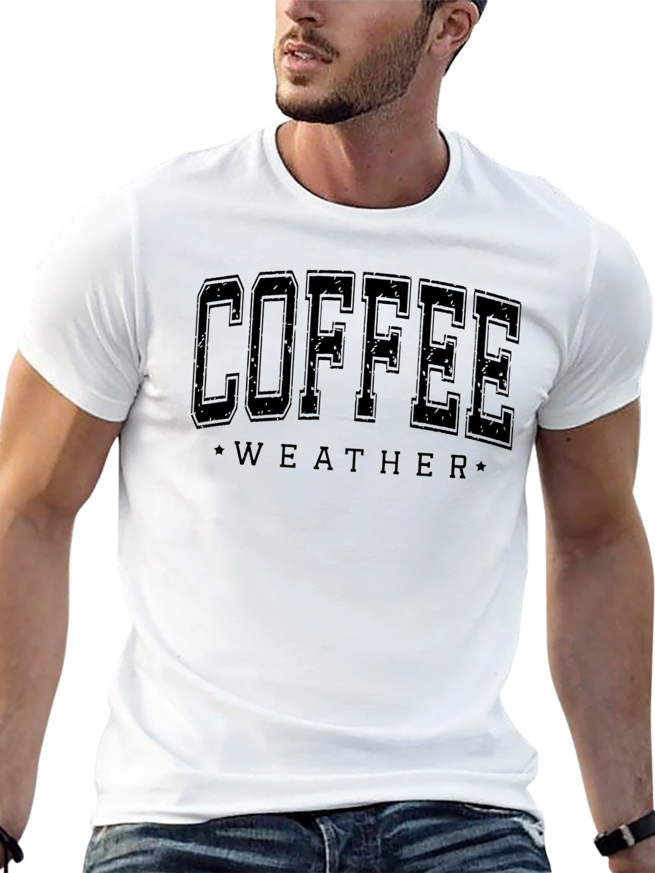 Coffee Weather Black Graphic Tee