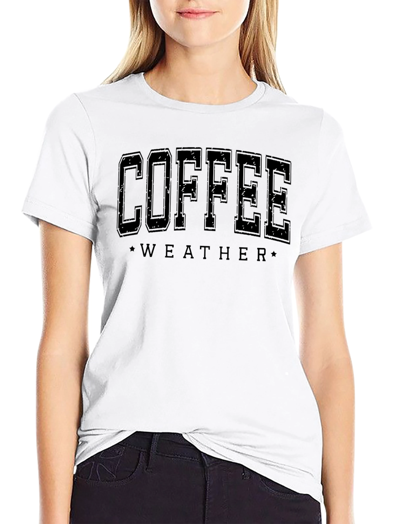 Coffee Weather Black Graphic Tee