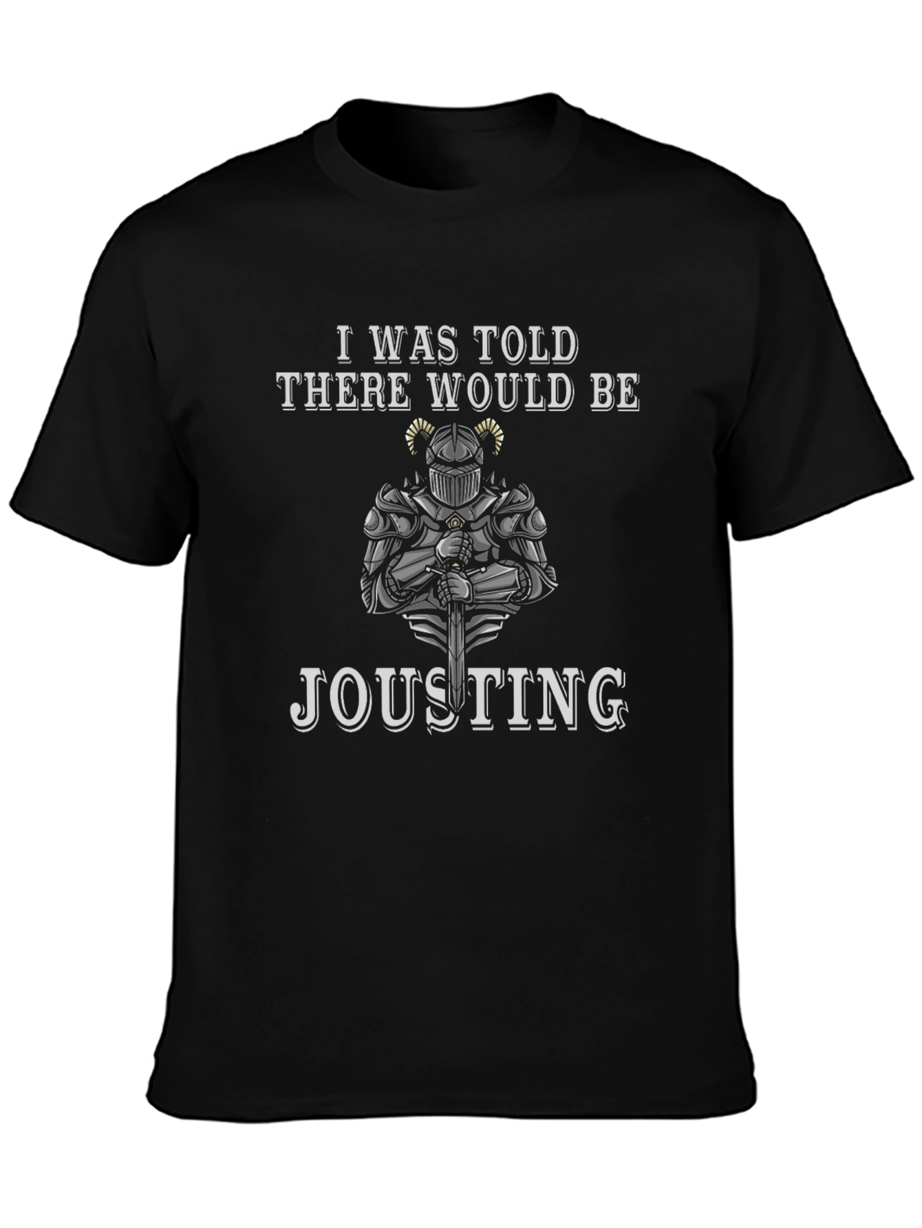 Jousting Knight T-Shirt - Humorous Medieval Tee