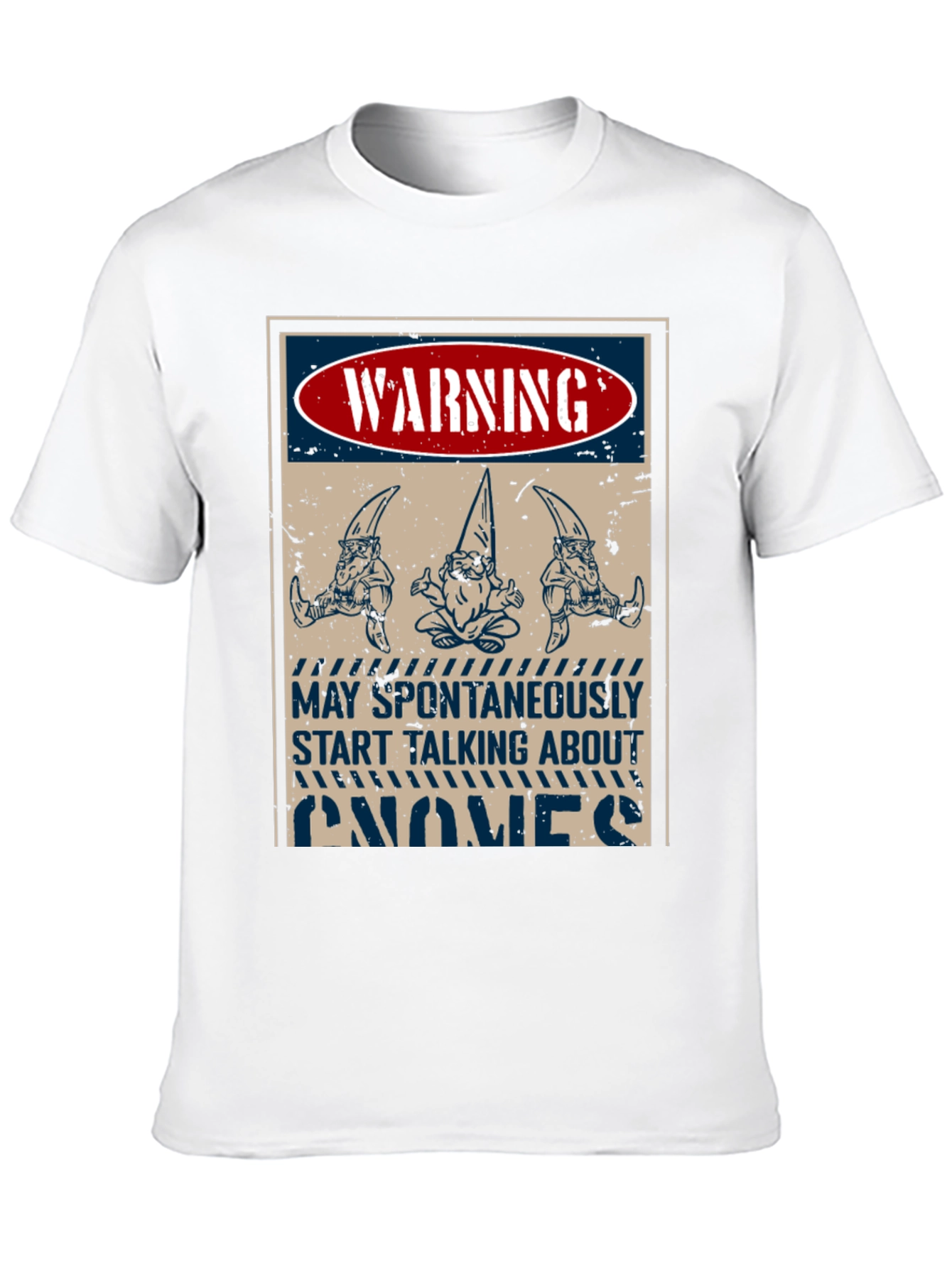 Warning Gnomes T-Shirt - Funny Graphic Tee