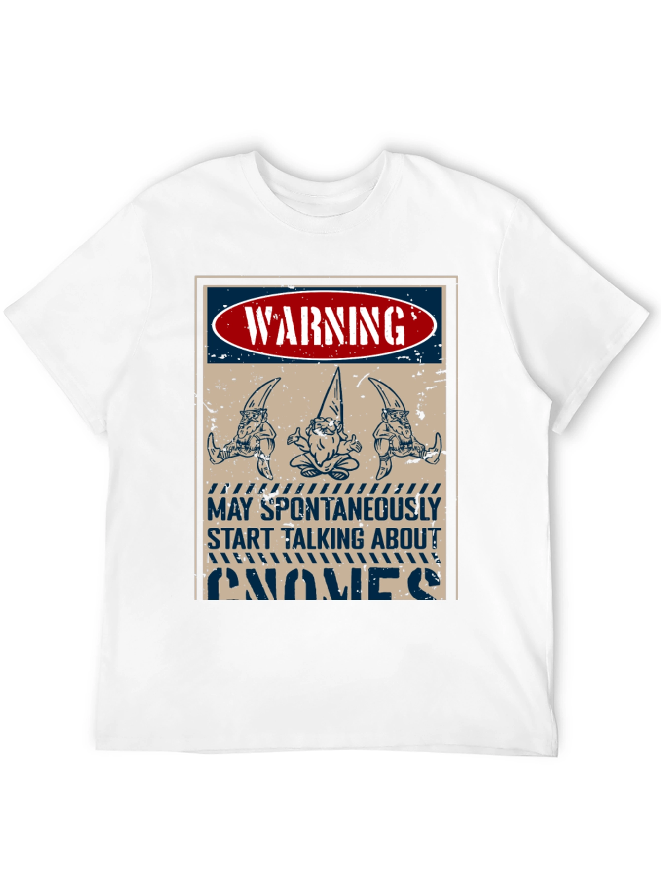 Warning Gnomes T-Shirt - Funny Graphic Tee