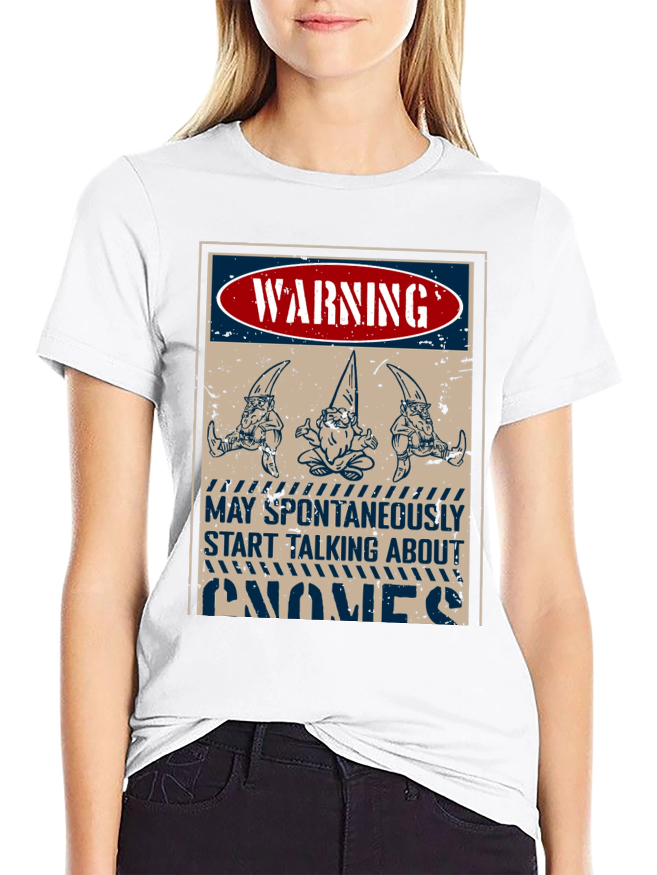 Warning Gnomes T-Shirt - Funny Graphic Tee