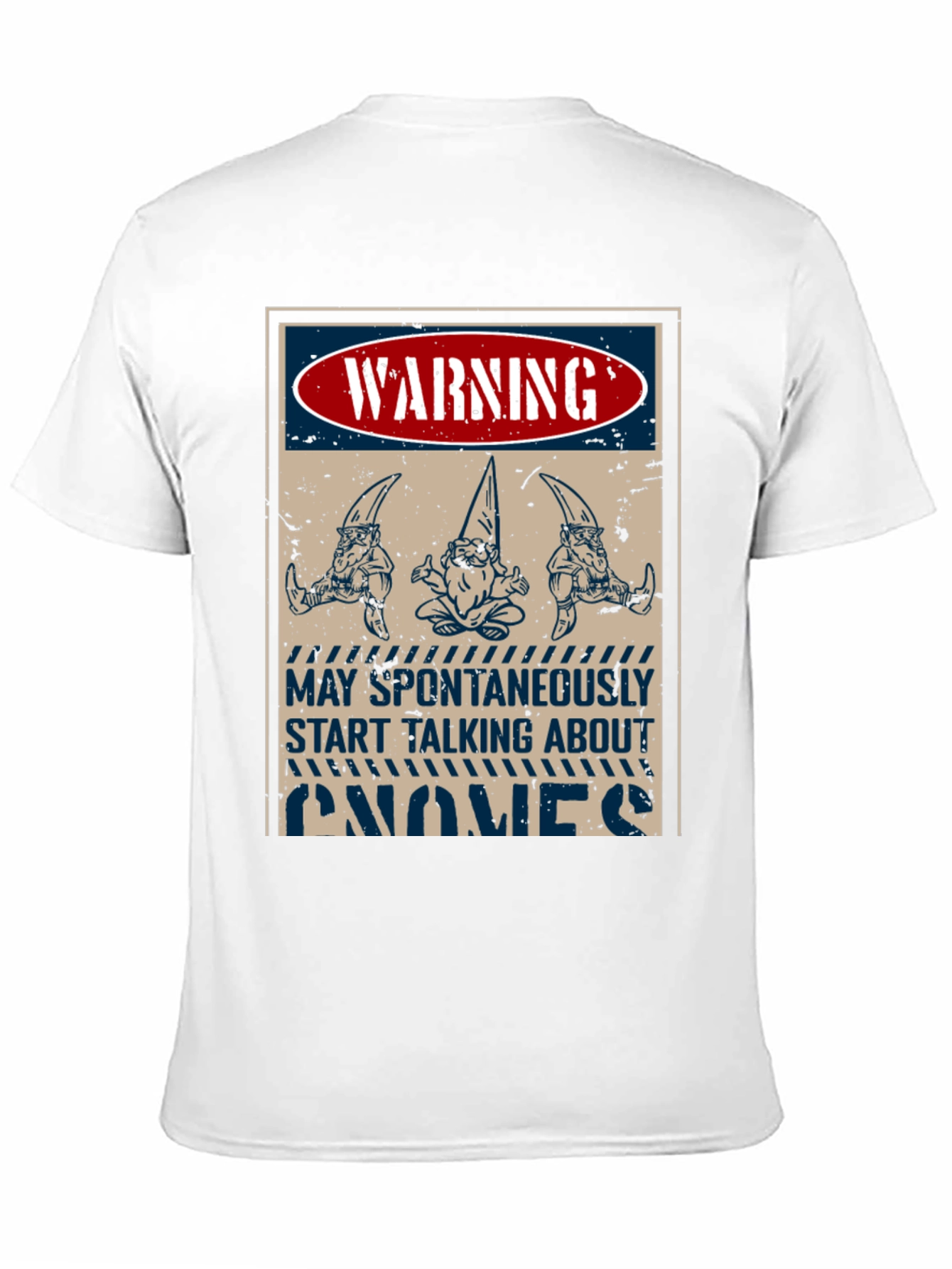 Warning Gnomes T-Shirt - Funny Graphic Tee