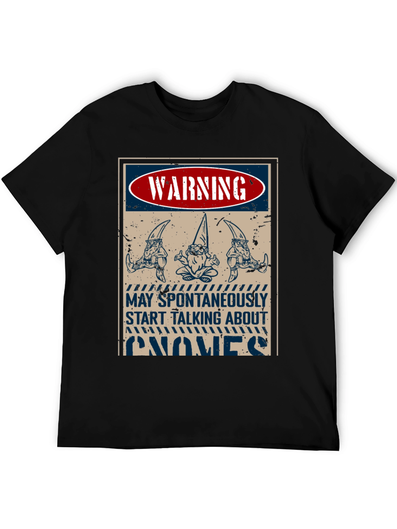 Warning Gnomes T-Shirt - Funny Graphic Tee
