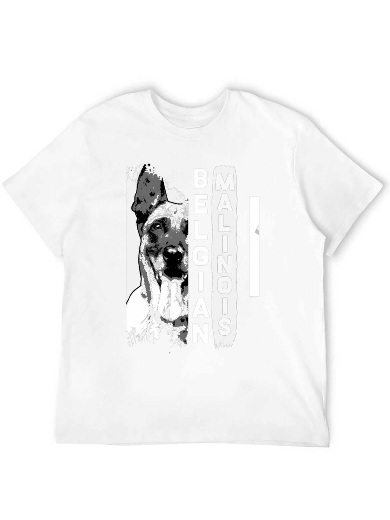 Belgian Malinois Dog Graphic T-Shirt - Black