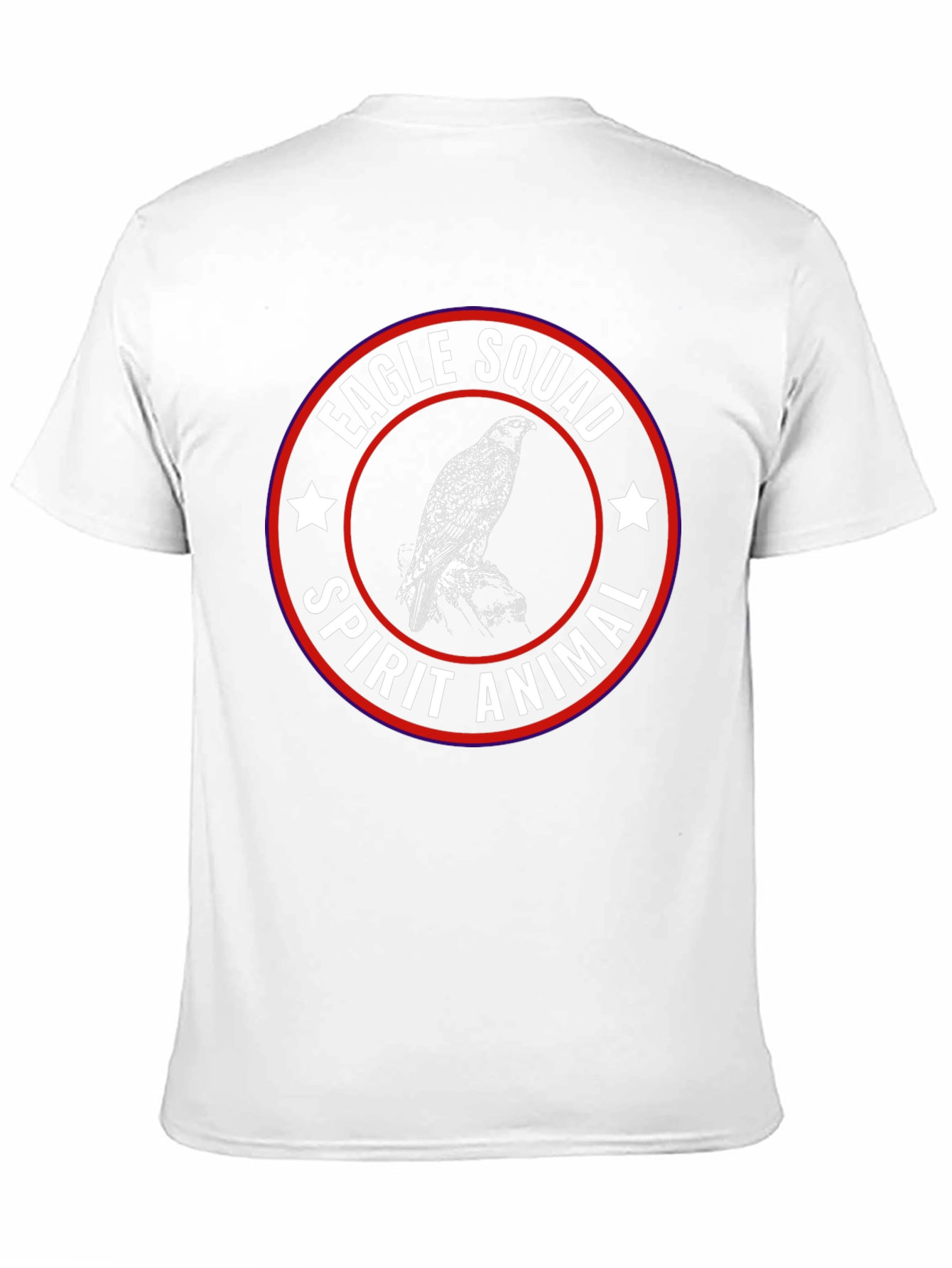 Eagle Squad Spirit Animal Black Graphic T-Shirt