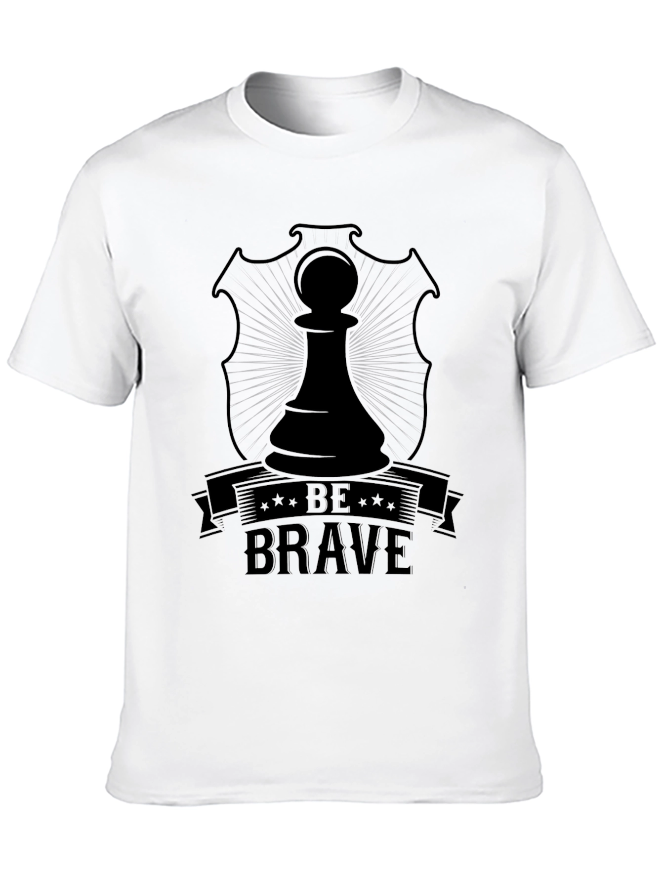 Be Brave Chess Piece Graphic T-Shirt