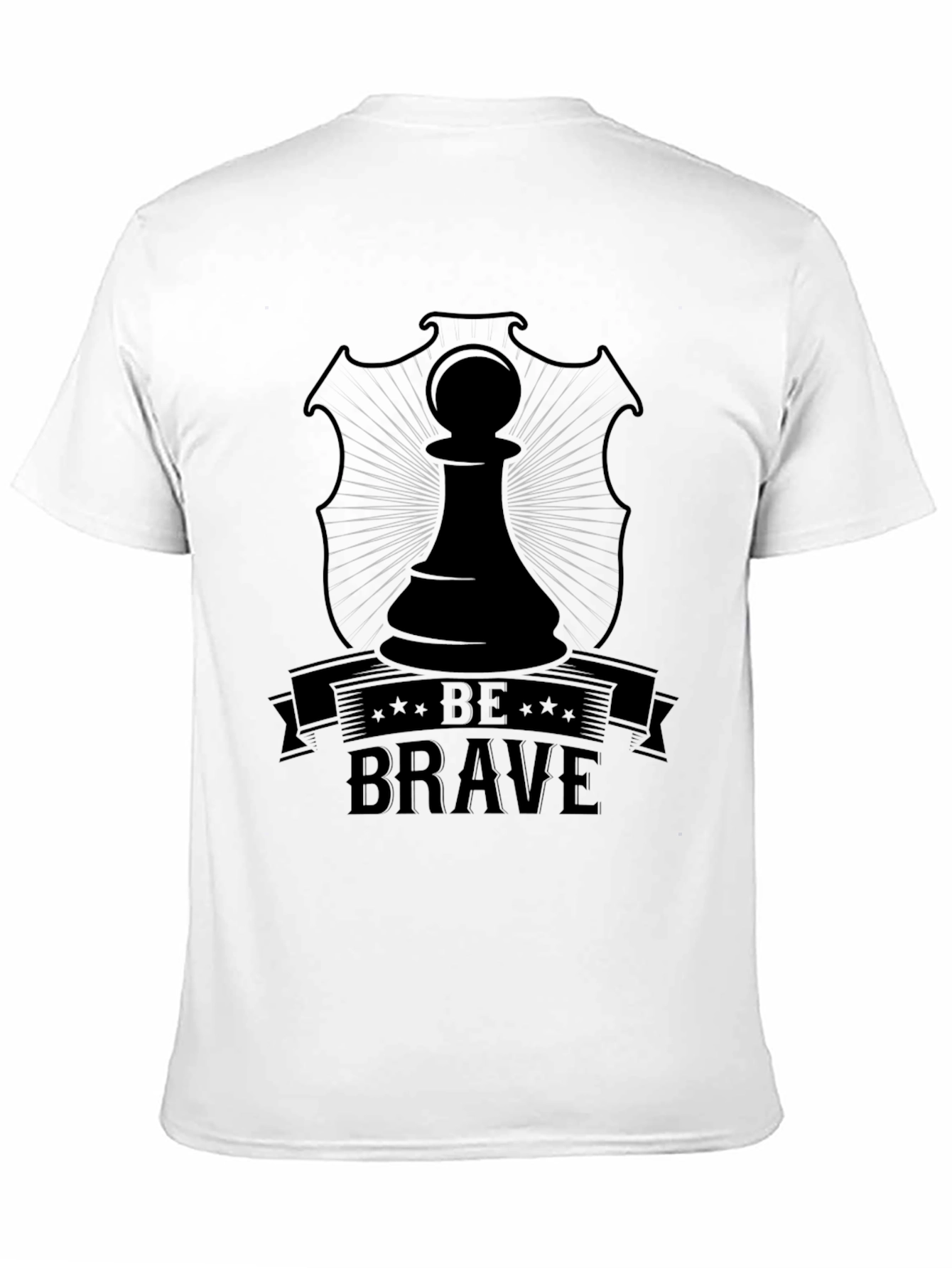 Be Brave Chess Piece Graphic T-Shirt