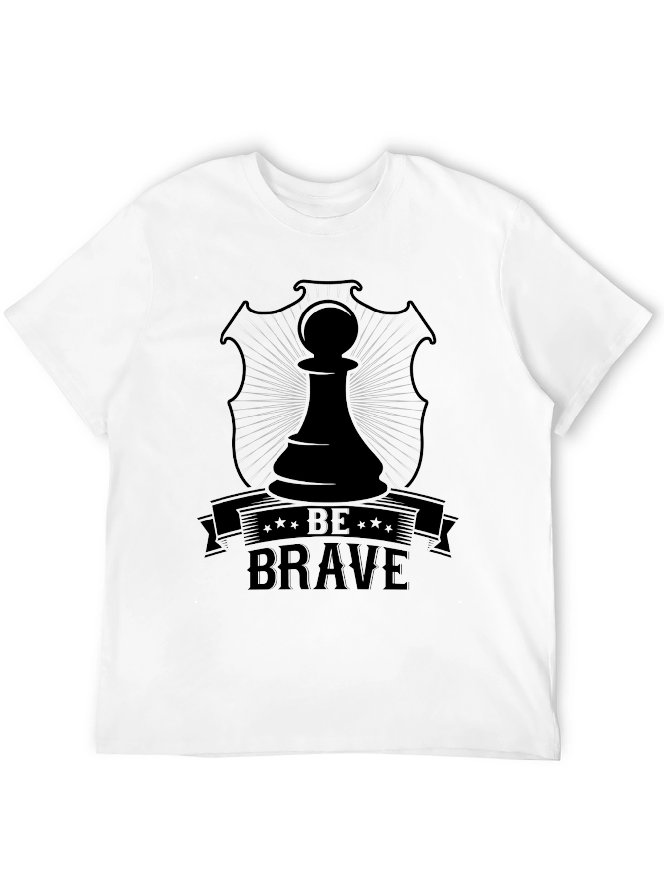 Be Brave Chess Piece Graphic T-Shirt